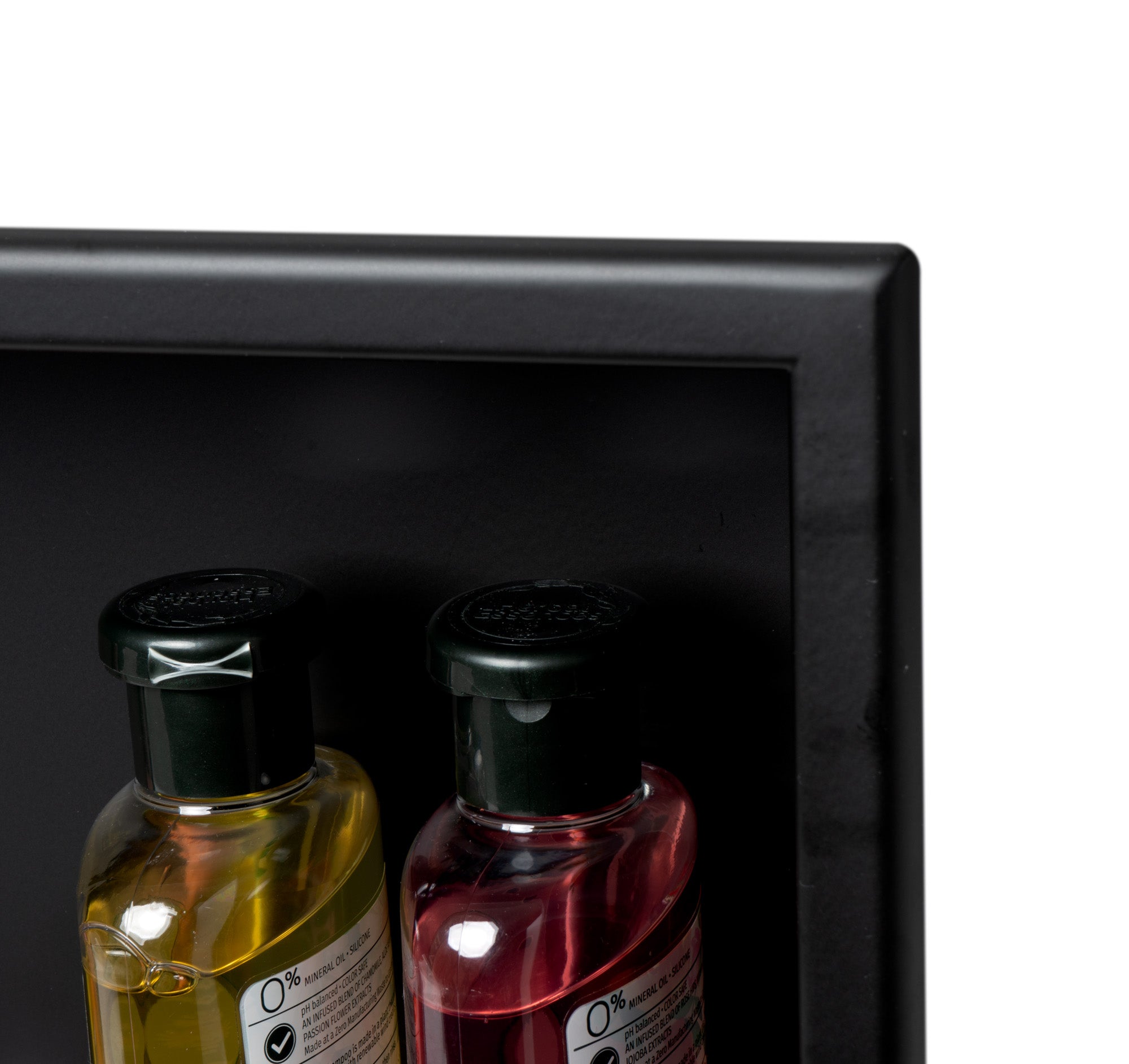 ALFI ABNC2412-BLA 24 x 12 Black Matte Stainless Steel Horizontal Single Shelf Bath Shower Niche