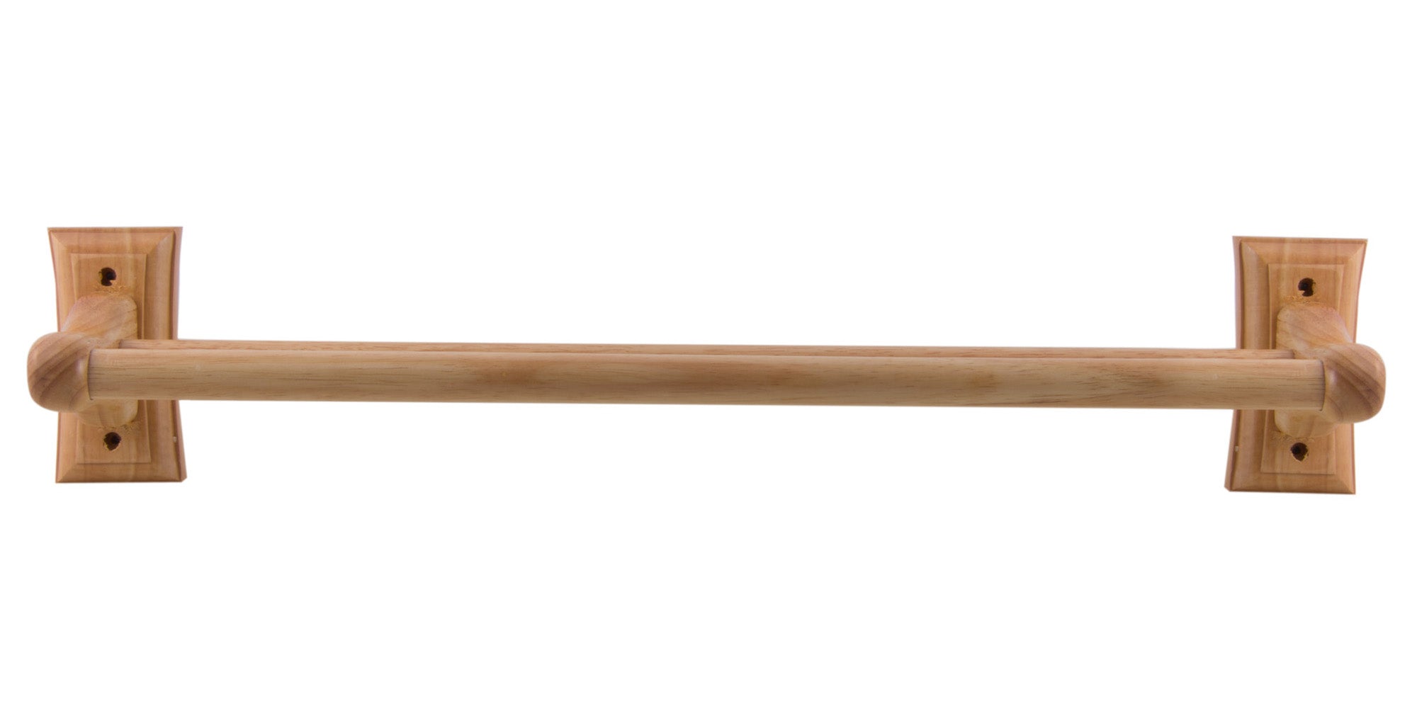 ALFI AB5505 24" Double Rack Wooden Towel Bar Bathroom Accessory