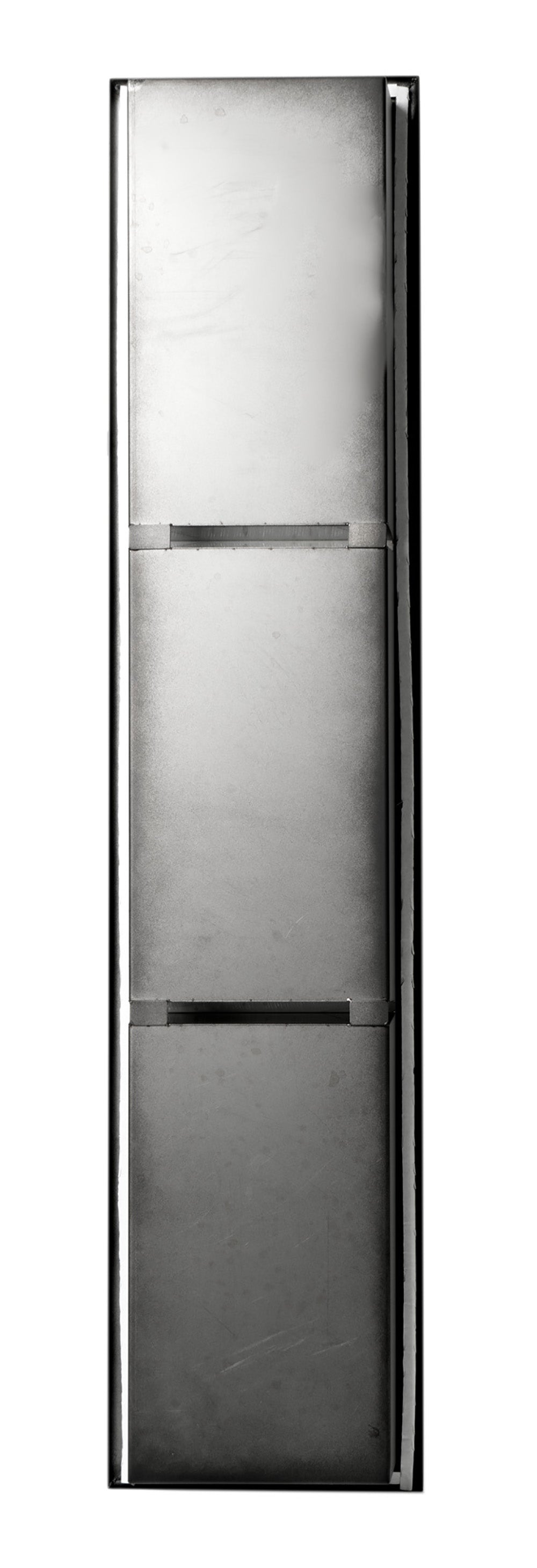 ALFI ABNC0836-BLA 8" x 36" Black Matte Stainless Steel Vertical Triple Shelf Bath Shower Niche