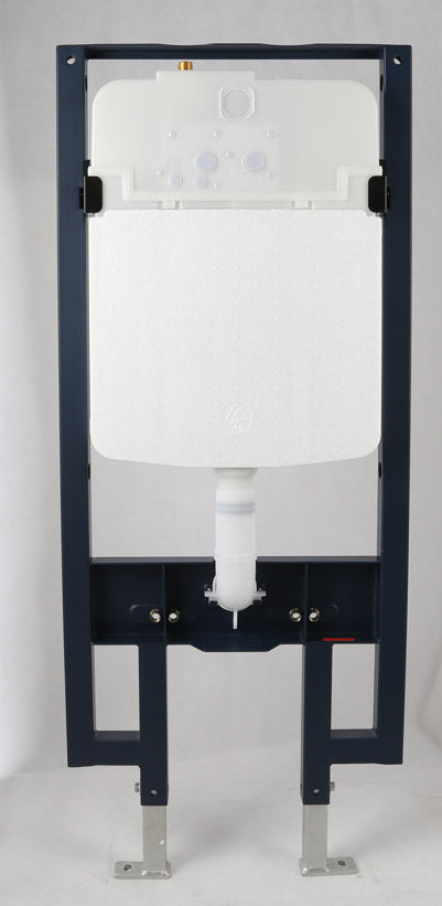 EAGO PWG380-BM Black Matte Dual Flush Wall Mounted Toilet Tank Carrier for WD101, WD332, WD333