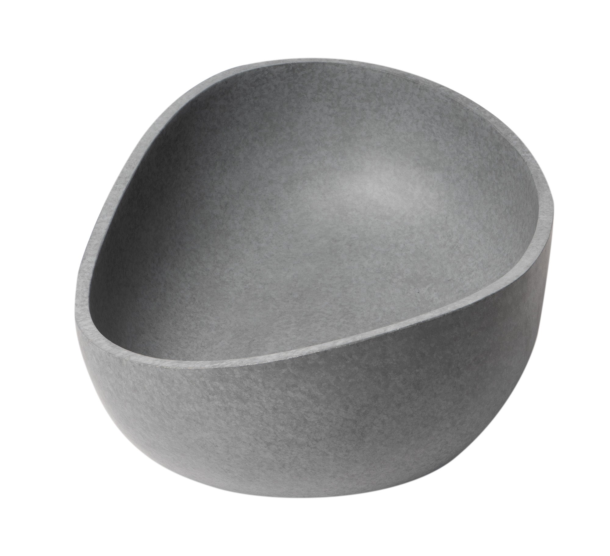 ALFI ABCO23O 23" Solid Concrete Wavy Oval Above Mount Vessel Sink