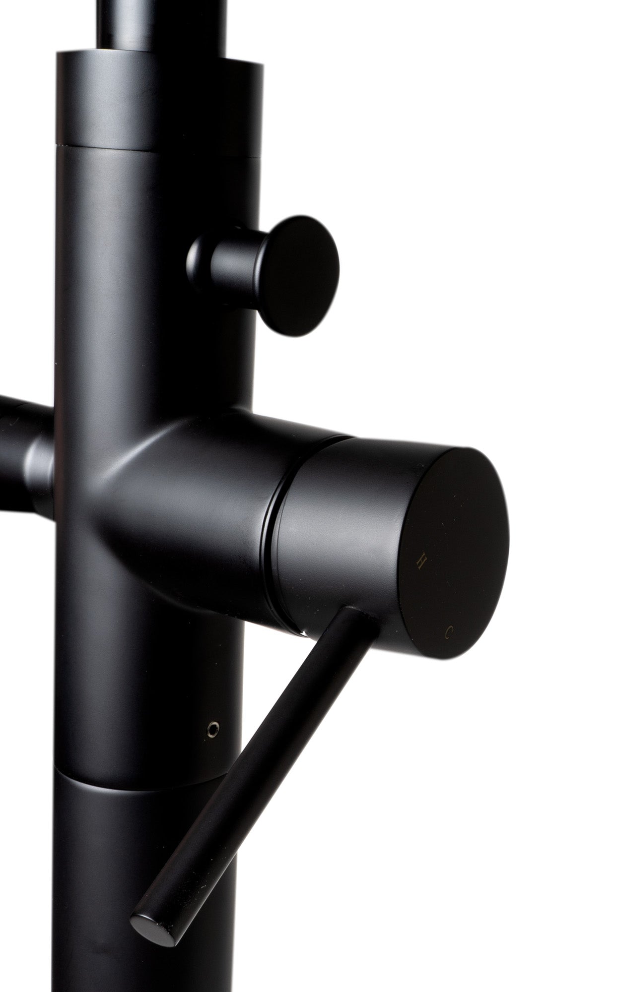 ALFI AB2534-BM Black Matte Single Lever Floor Mounted Tub Filler Mixer w Hand Held Shower Head