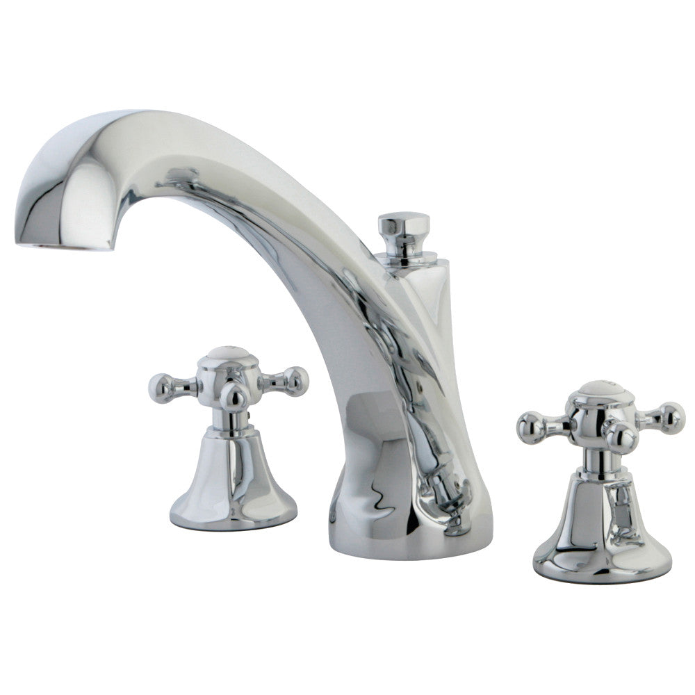 Kingston Brass KS4321BX Metropolitan Two-Handle Deck Mount Roman Tub Faucet, Polished Chrome