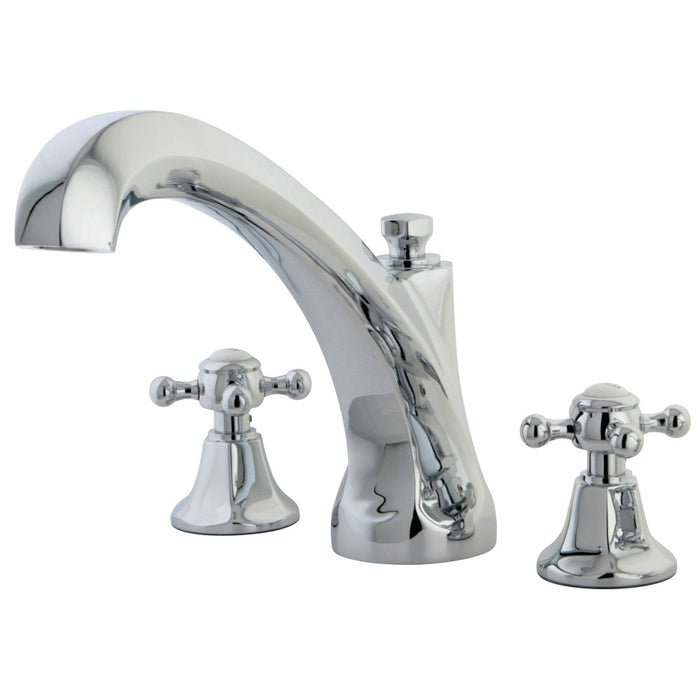Kingston Brass KS4321BX Metropolitan Two-Handle Deck Mount Roman Tub Faucet, Polished Chrome