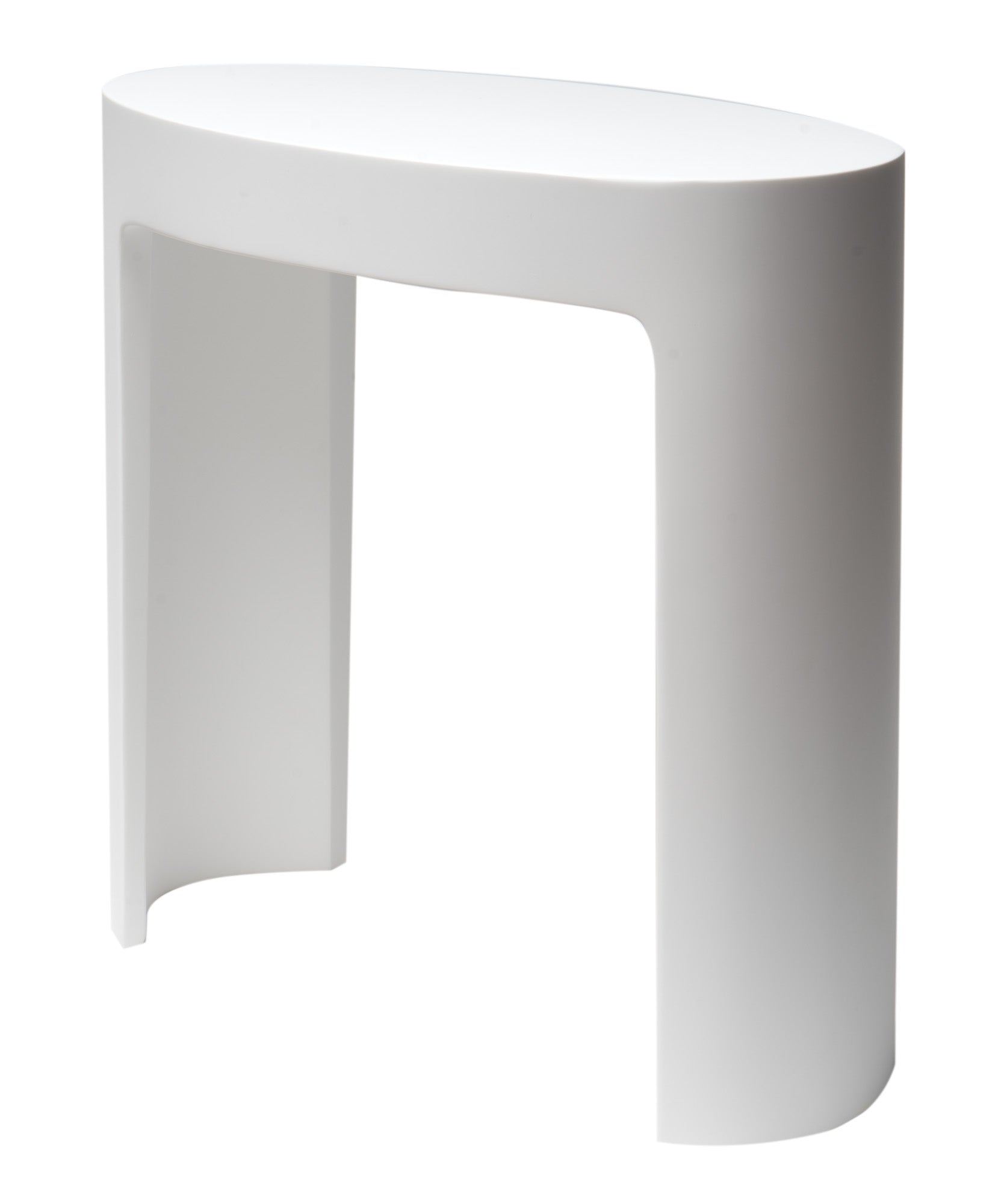 ALFI ABST66 White Matte Solid Surface Resin Bathroom / Shower Stool