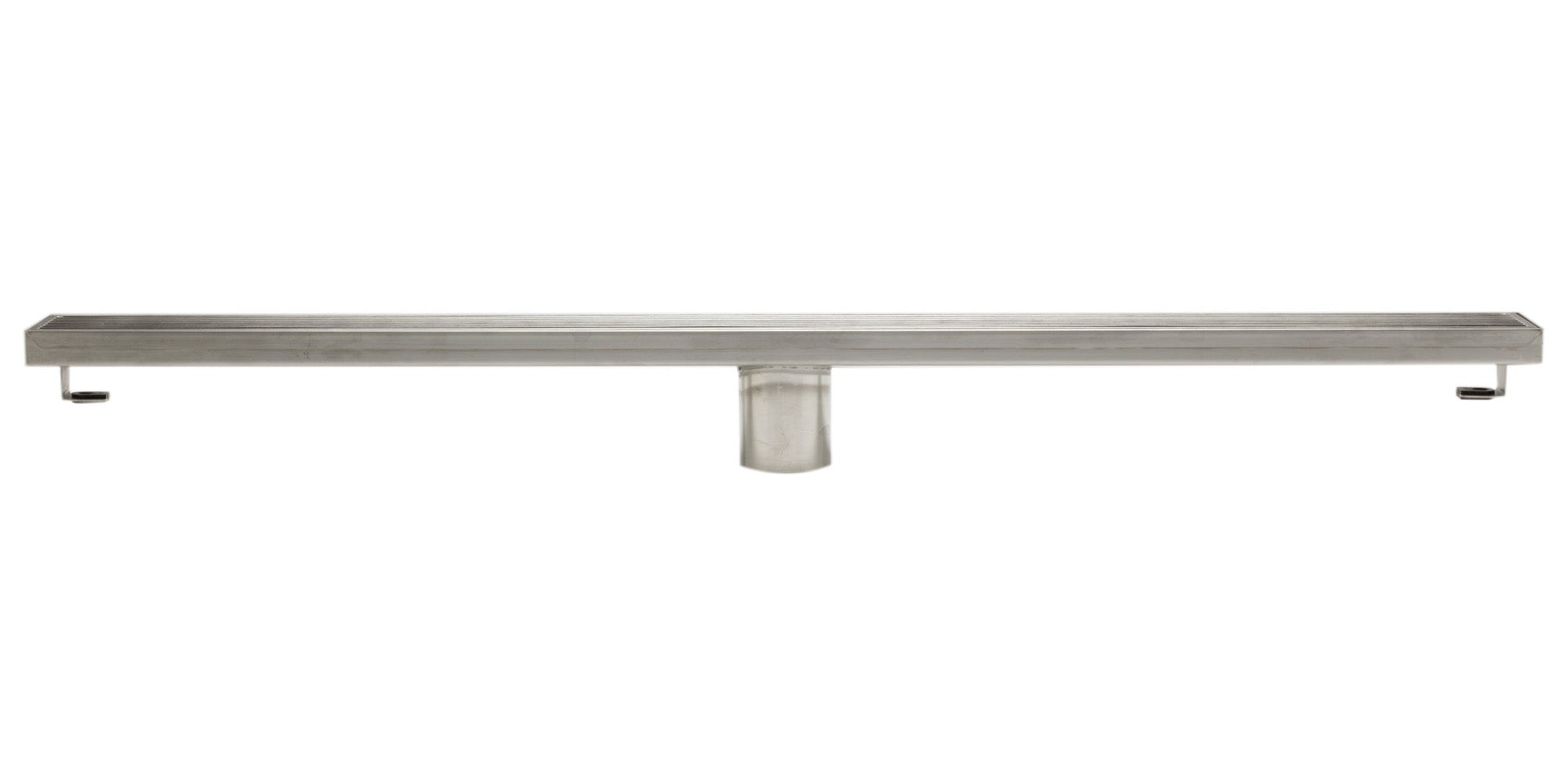 ALFI ABLD32D 32" Modern Stainless Steel Linear Shower Drain with Groove Lines