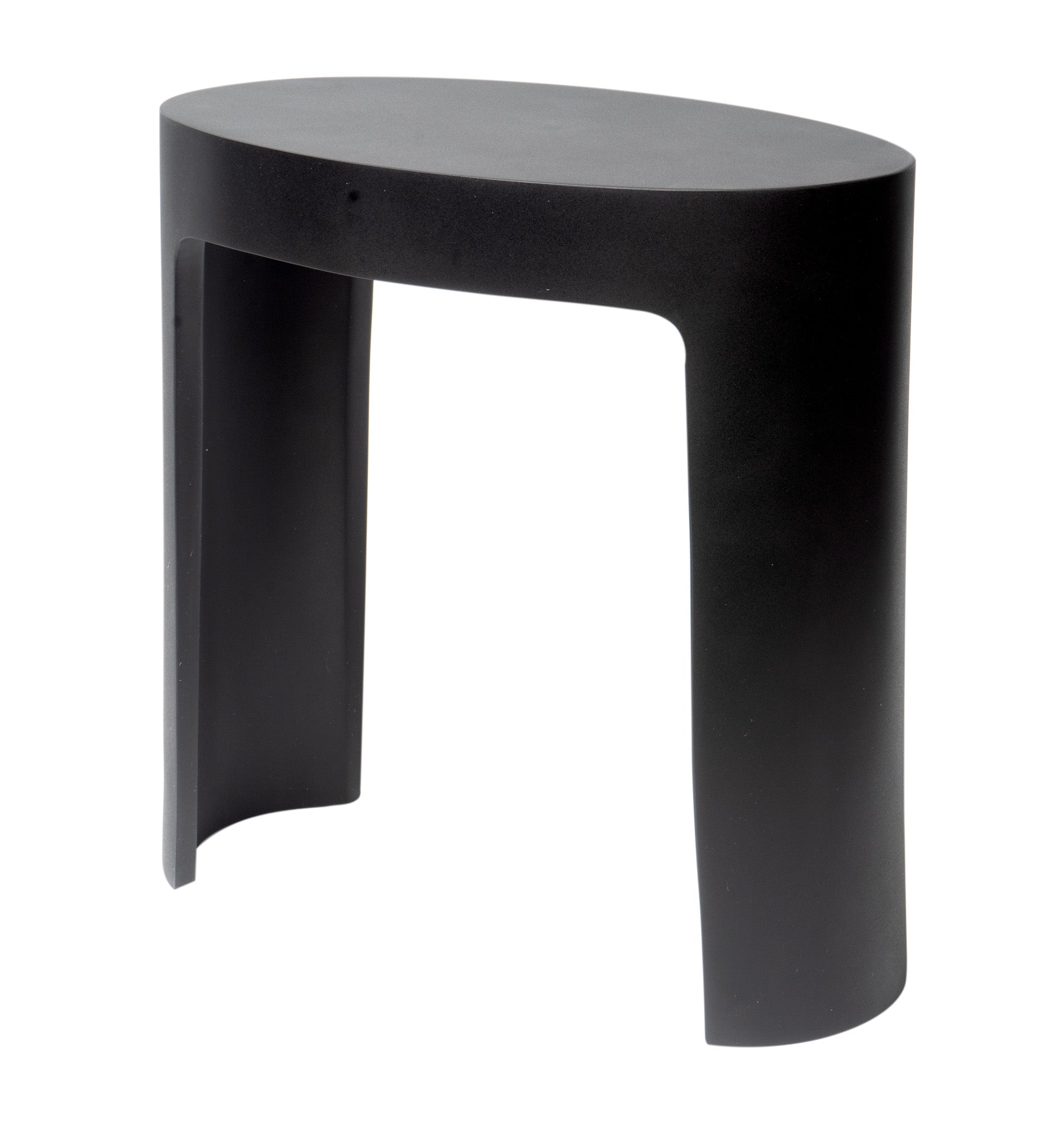 ALFI ABST66BM Black Matte Solid Surface Resin Bathroom / Shower Stool
