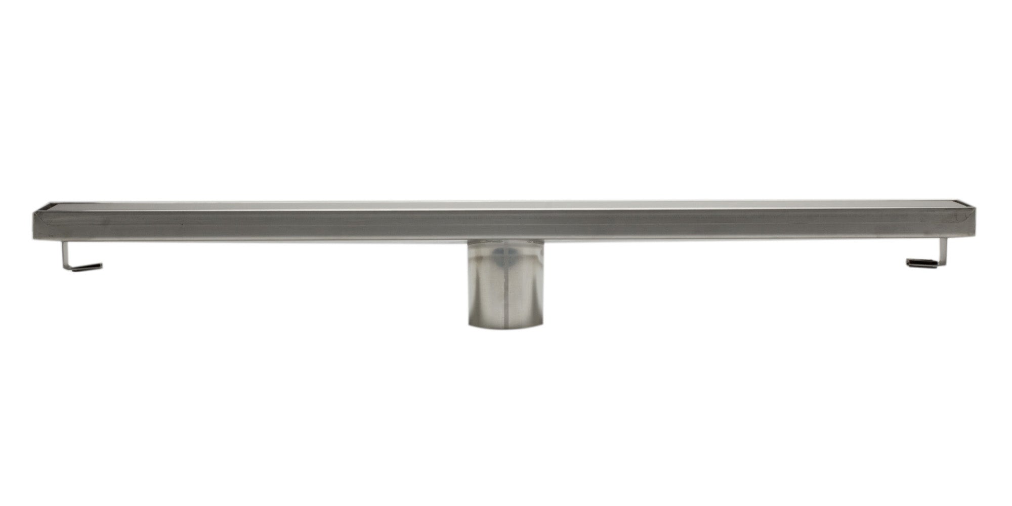 ALFI ABLD24B-BSS 24" Modern Brushed Stainless Steel Linear Shower Drain with Solid Cover