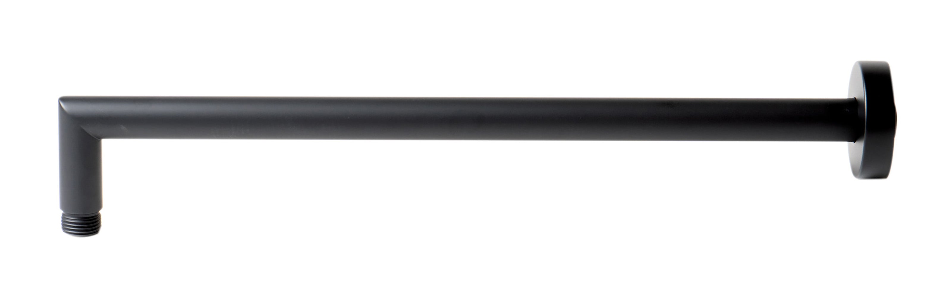ALFI ABSA16R-BM Black Matte 16" Round Wall Shower Arm