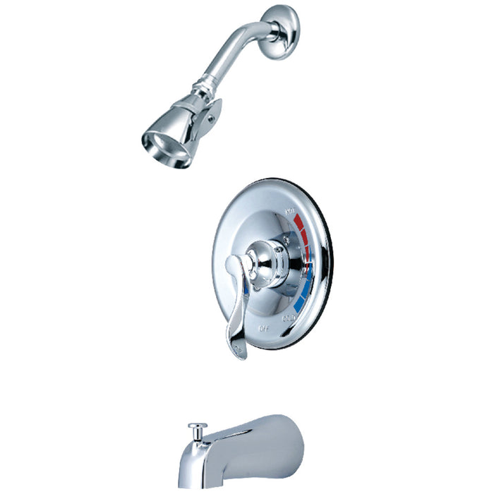 Kingston Brass KB8631DFL NuWave Single-Handle Pressure Balanced Tub and Shower Faucet, Polished Chrome
