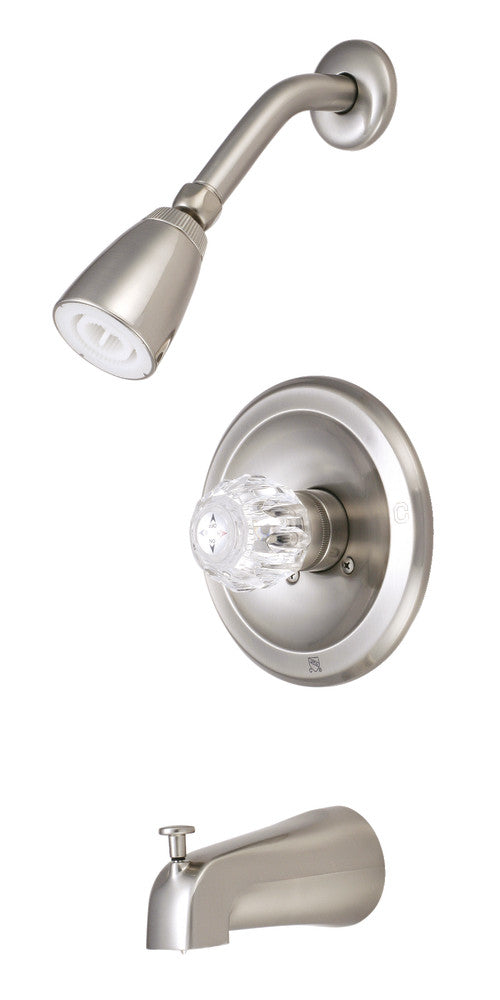 Kingston Brass KB538 Americana Single-Handle Tub and Shower Faucet, Brushed Nickel