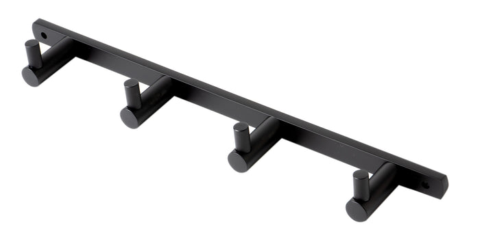 ALFI AB9528-BM Black Matte Wall Mounted 4 Prong Robe / Towel Hook