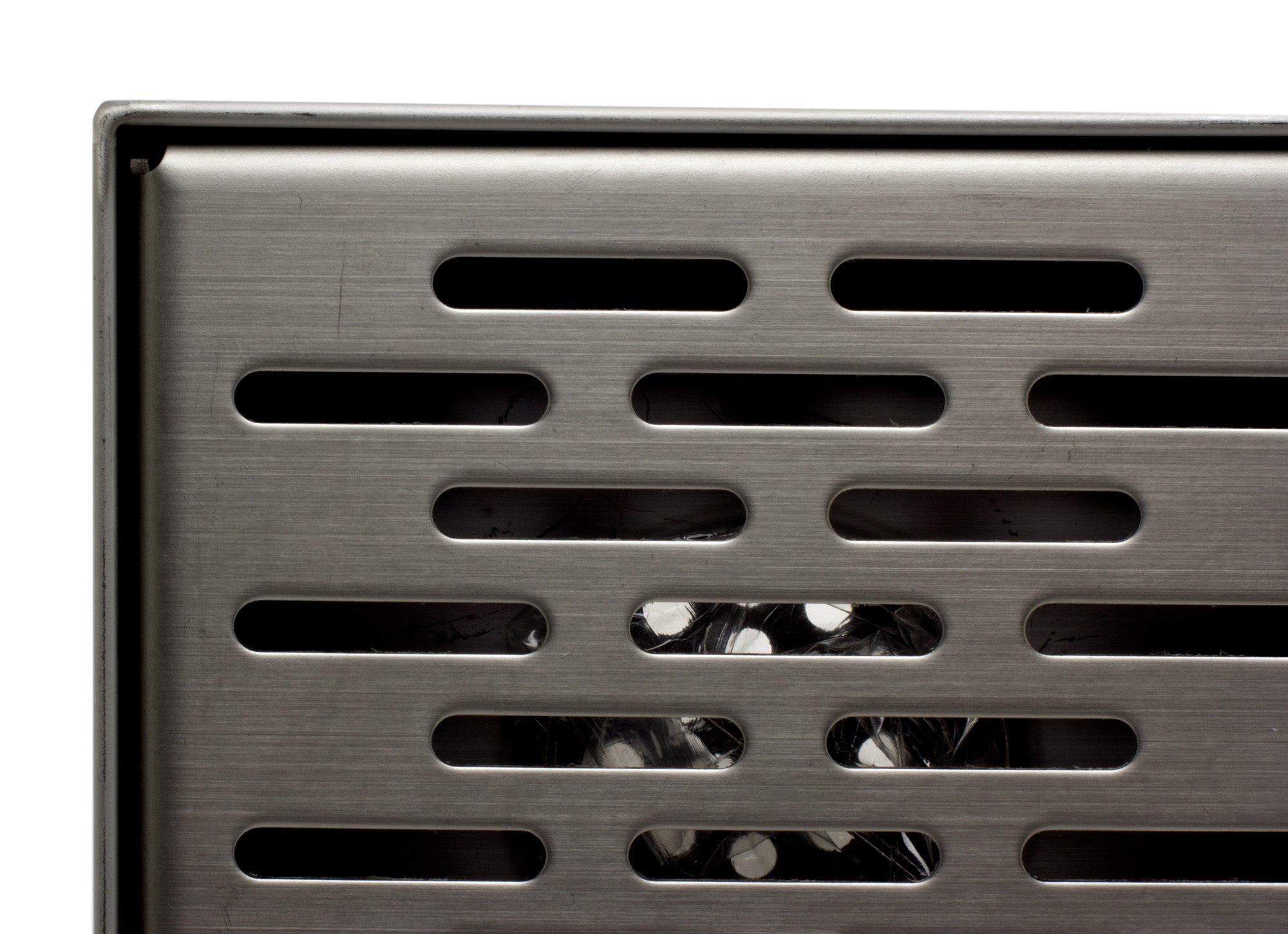 ALFI ABSD55C 5" x 5" Modern Square Stainless Steel Shower Drain with Groove Holes