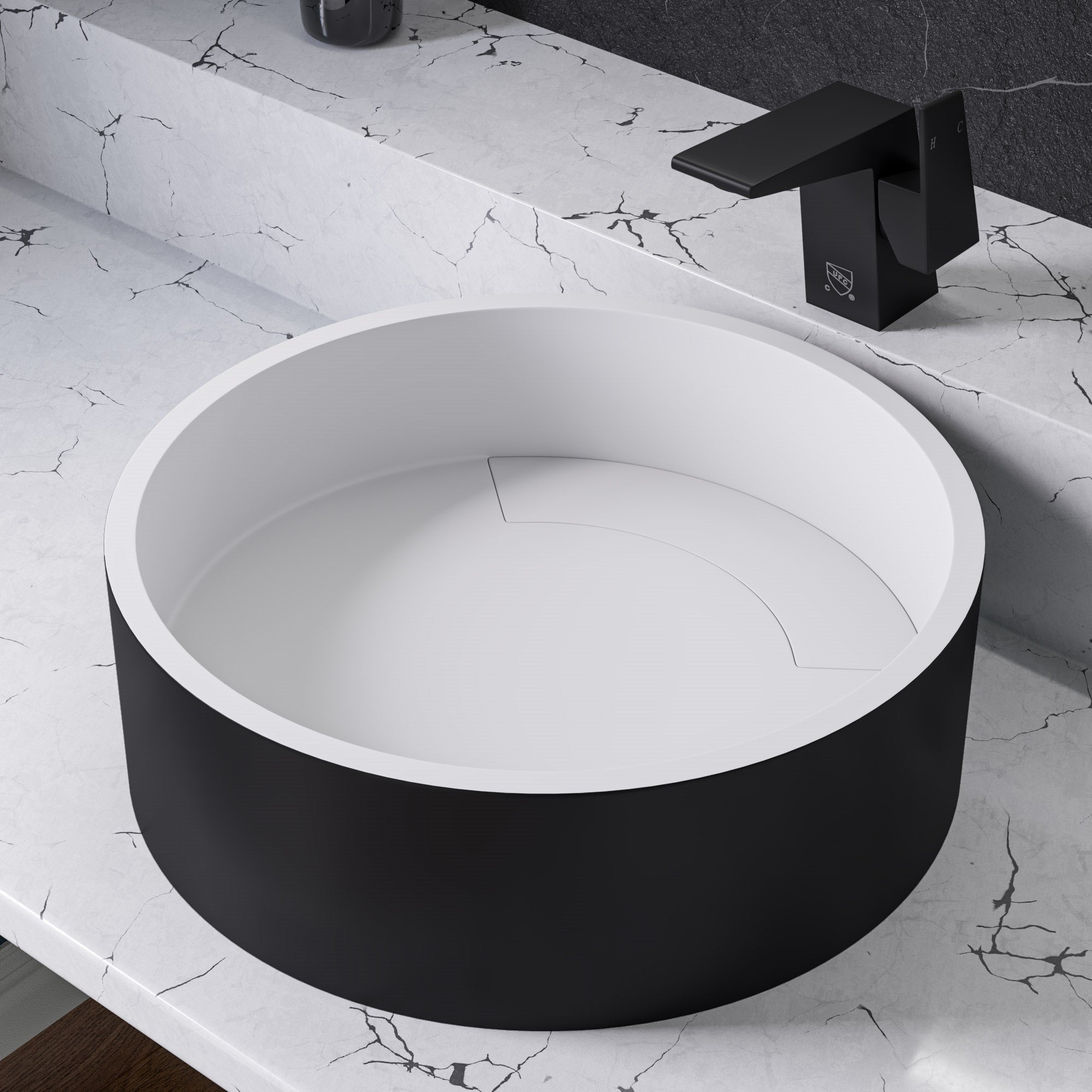 ALFI AB1470-BM Black Matte Single Hole Bathroom Faucet