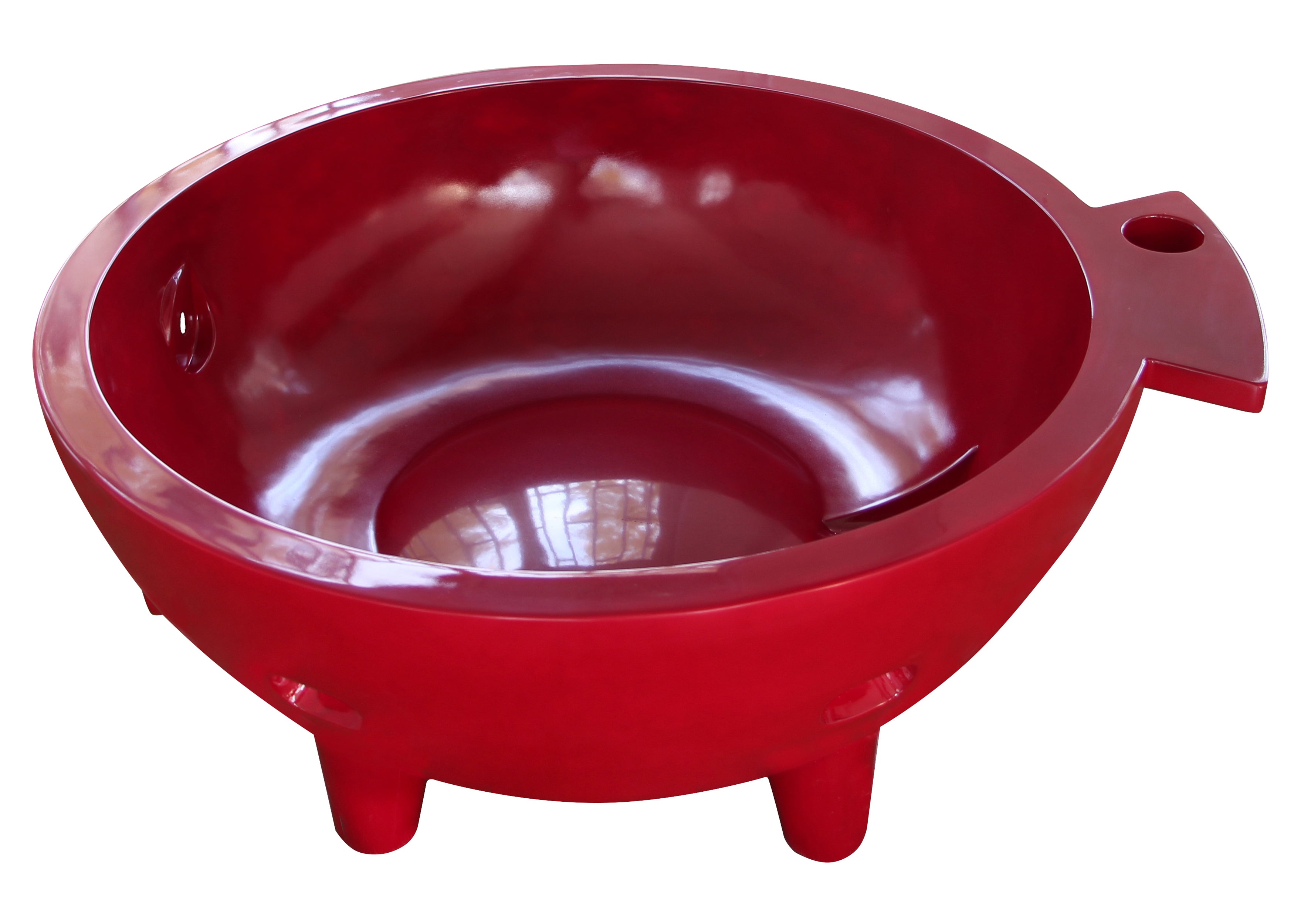 ALFI Red Wine FireHotTub The Round Fire Burning Portable Outdoor Hot Bath Tub