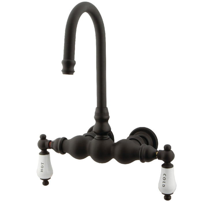 Kingston Brass CC3T5 Vintage 3-3/8-Inch Wall Mount Tub Faucet, Oil Rubbed Bronze