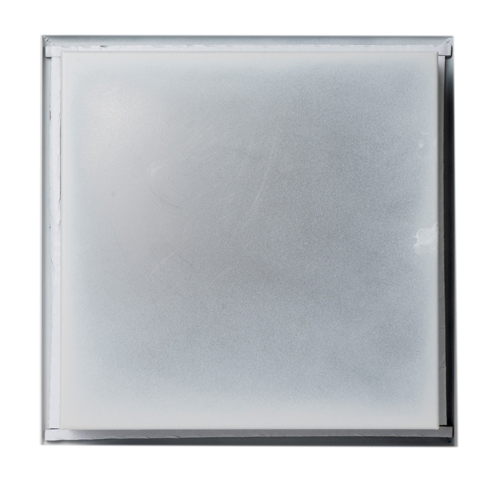 ALFI ABNC1212-W 12" x 12" White Matte Stainless Steel Square Single Shelf Bath Shower Niche