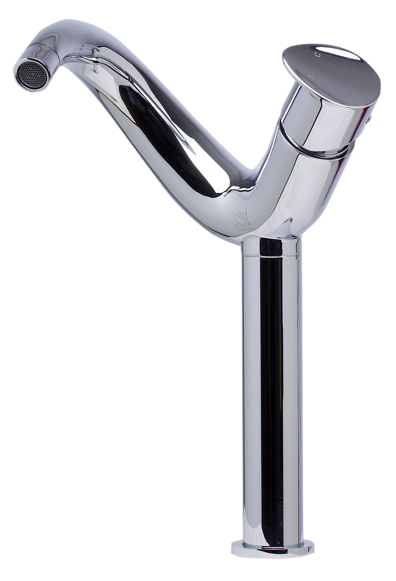 ALFI AB1570-PC Tall Wave Polished Chrome Single Lever Bathroom Faucet