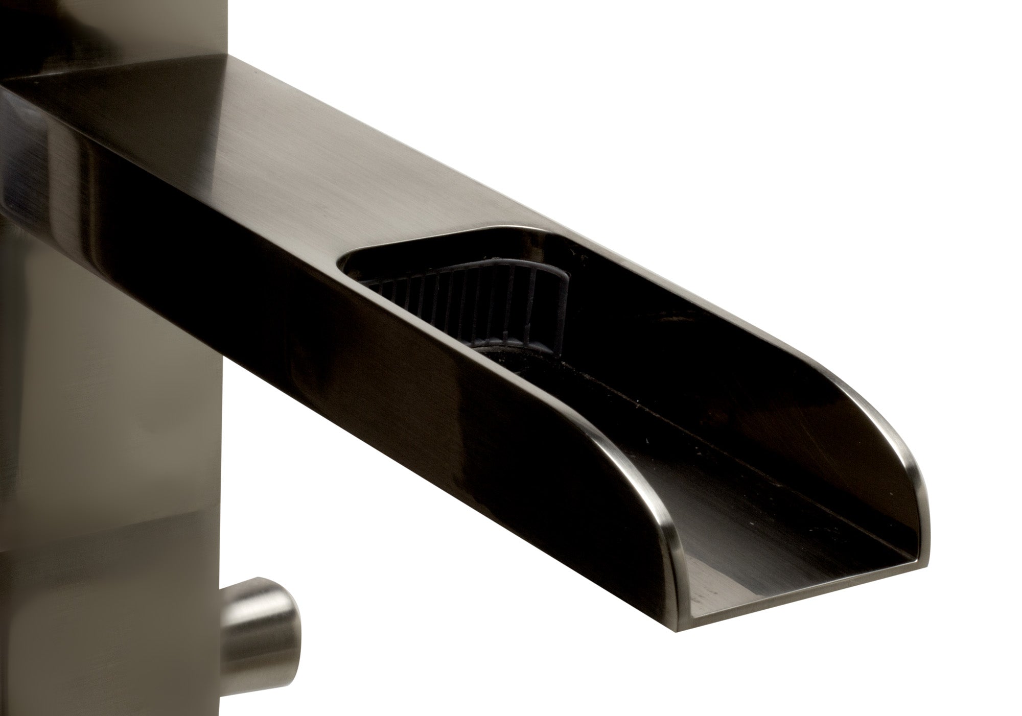 ALFI AB2843-BN Brushed Nickel Single Hole Floor Mounted Waterfall Tub Filler