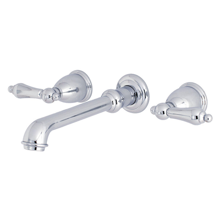 Kingston Brass KS7021AL English Country Two-Handle Wall Mount Roman Tub Faucet, Polished Chrome