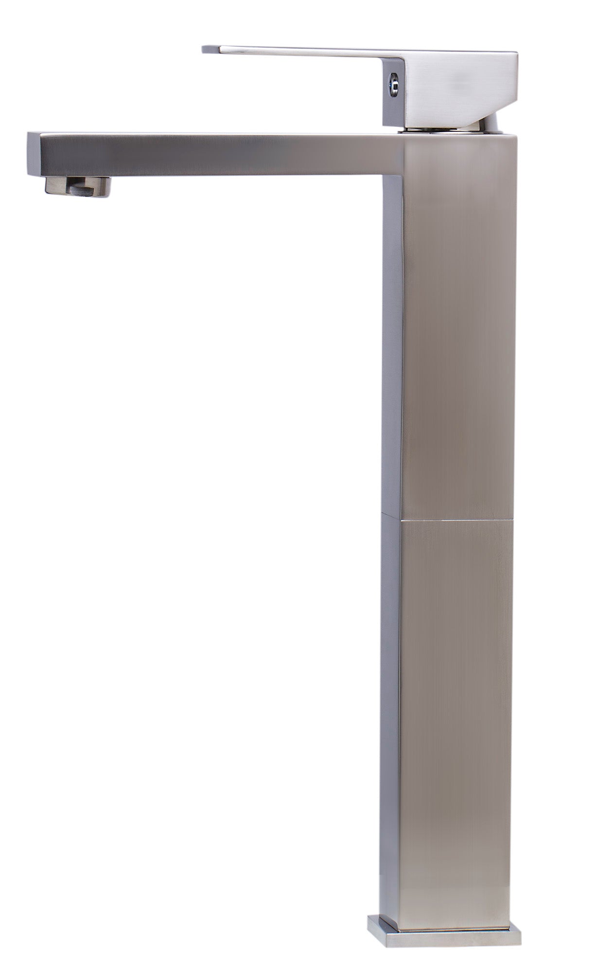 ALFI AB1129-BN Brushed Nickel Tall Square Single Lever Bathroom Faucet