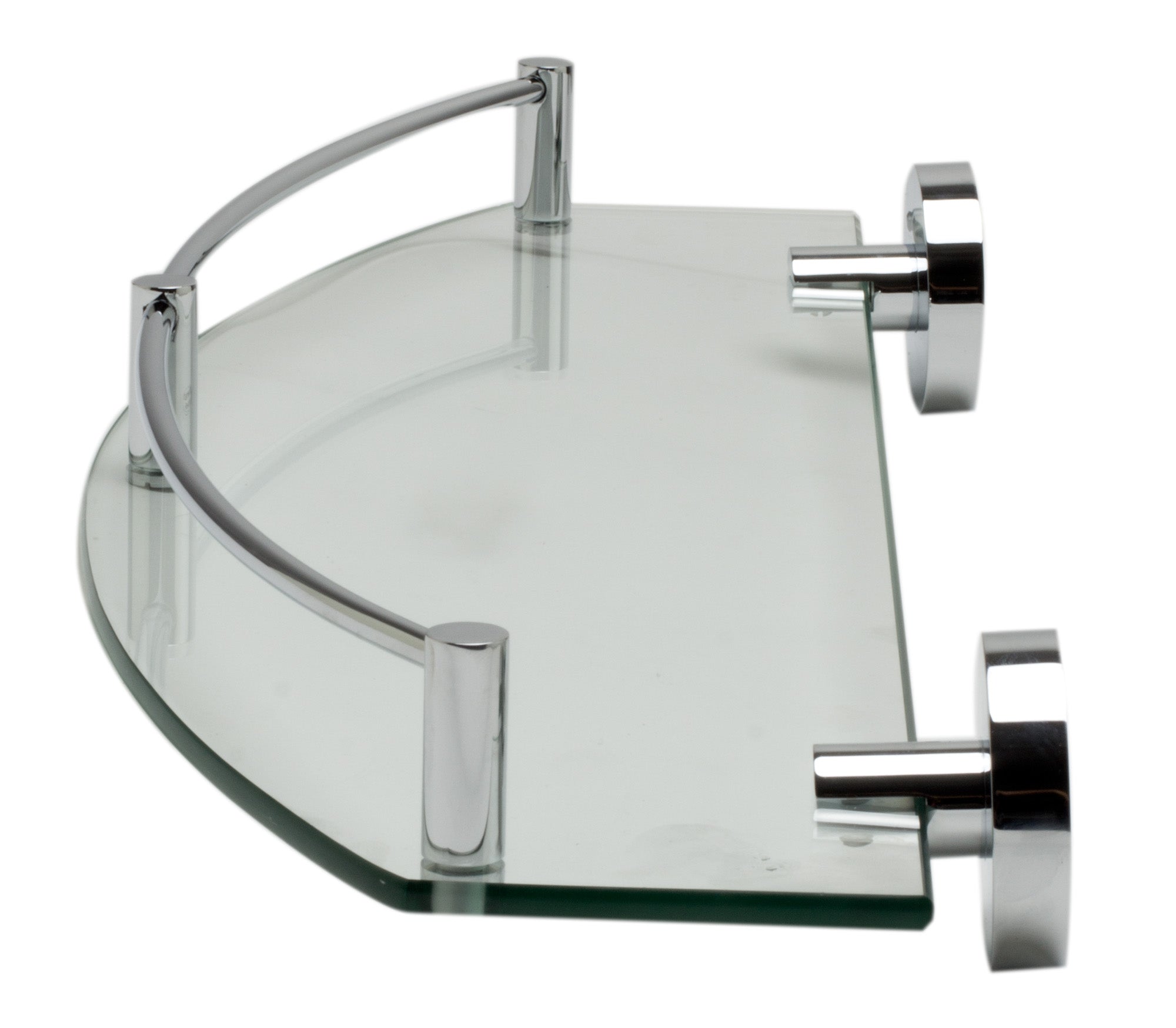 ALFI AB9547 Polished Chrome Wall Mounted Glass Shower Shelf Bathroom Accessory