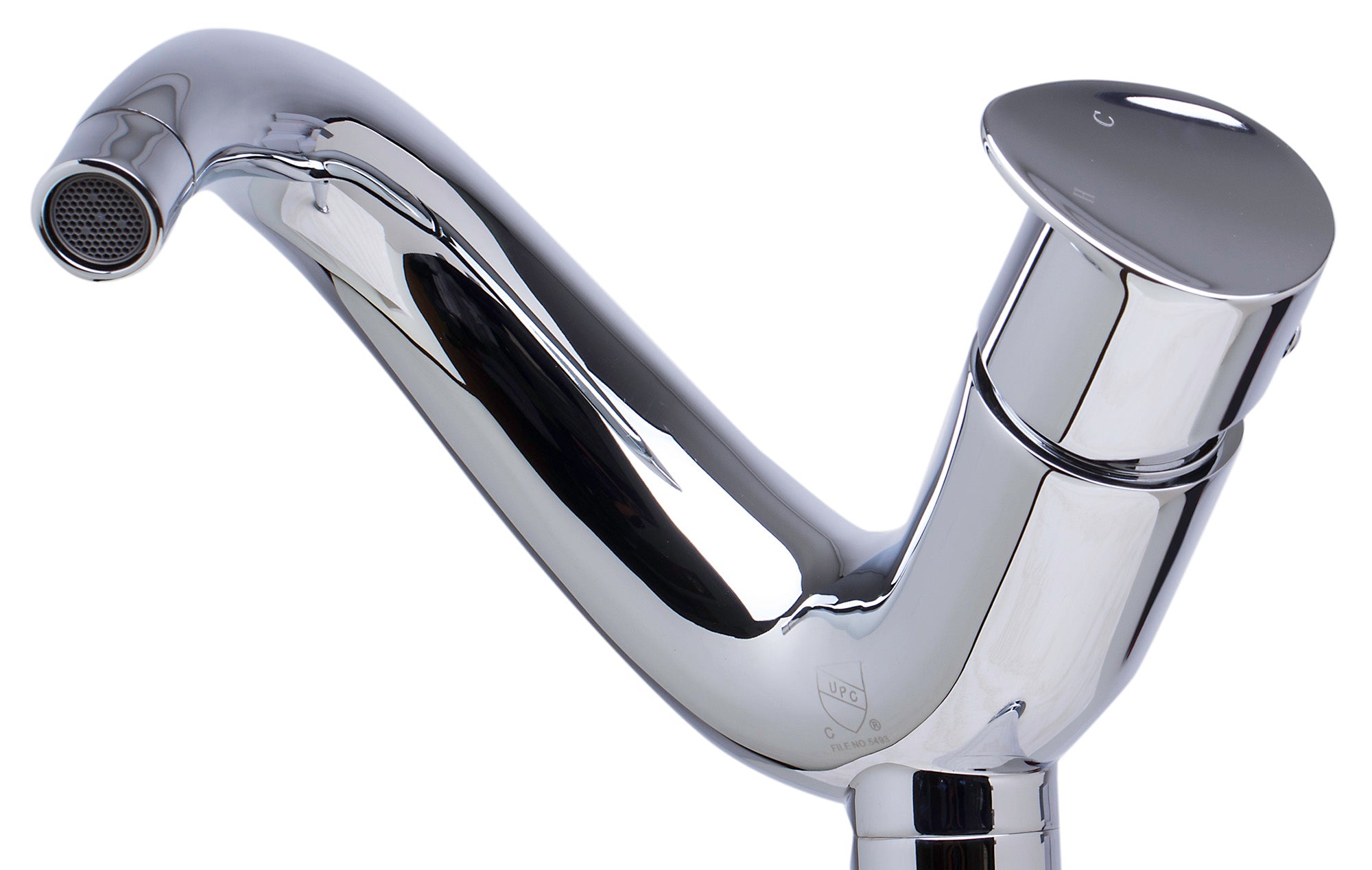 ALFI AB1570-PC Tall Wave Polished Chrome Single Lever Bathroom Faucet