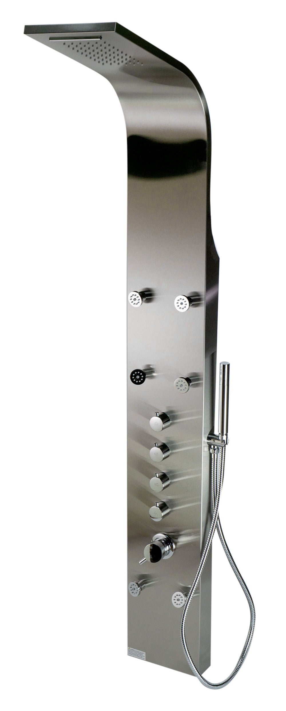 ALFI ABSP40 Stainless Steel Shower Panel with 6 Body Sprays