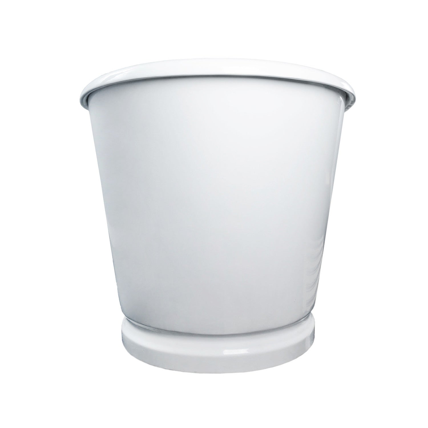 Kingston Brass VCTDS723129 72" Cast Iron Oval Double Slipper Pedestal Tub (No Faucet Drillings), White