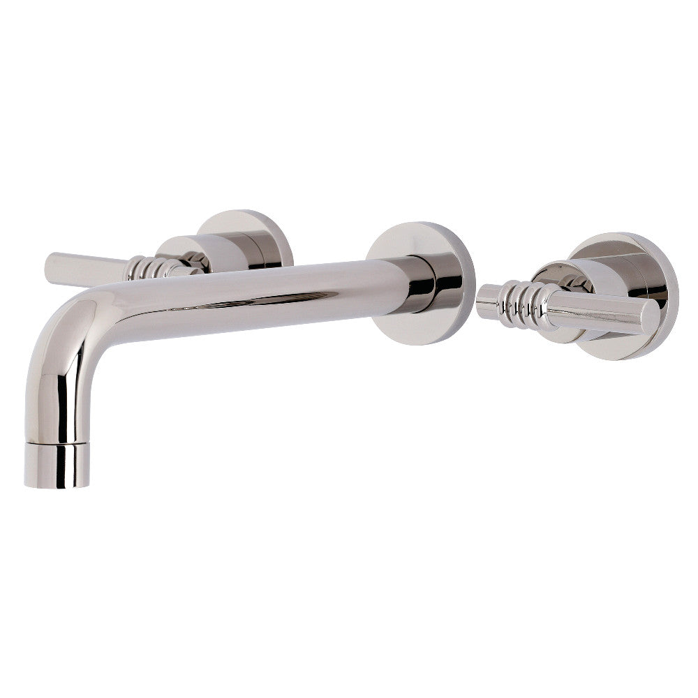 Kingston Brass KS8026ML Milano Two-Handle Wall Mount Roman Tub Faucet, Polished Nickel