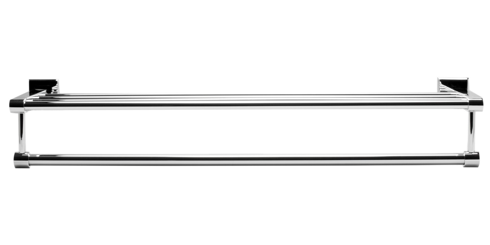 ALFI AB9596 Polished Chrome 24 inch Towel Bar & Shelf Bathroom Accessory