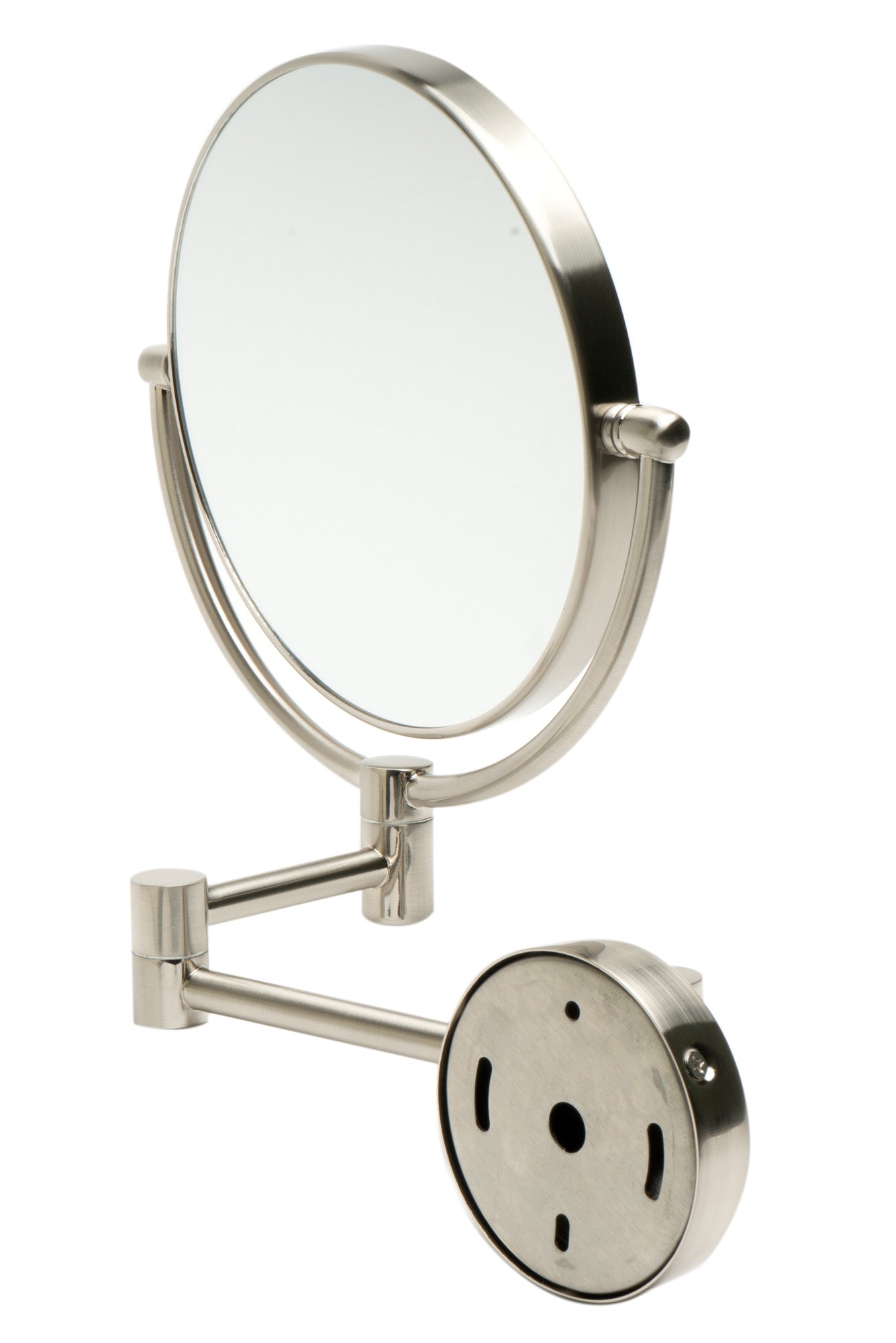ALFI ABM8WR-BN 8" Round Wall Mounted 5x Magnify Cosmetic Mirror
