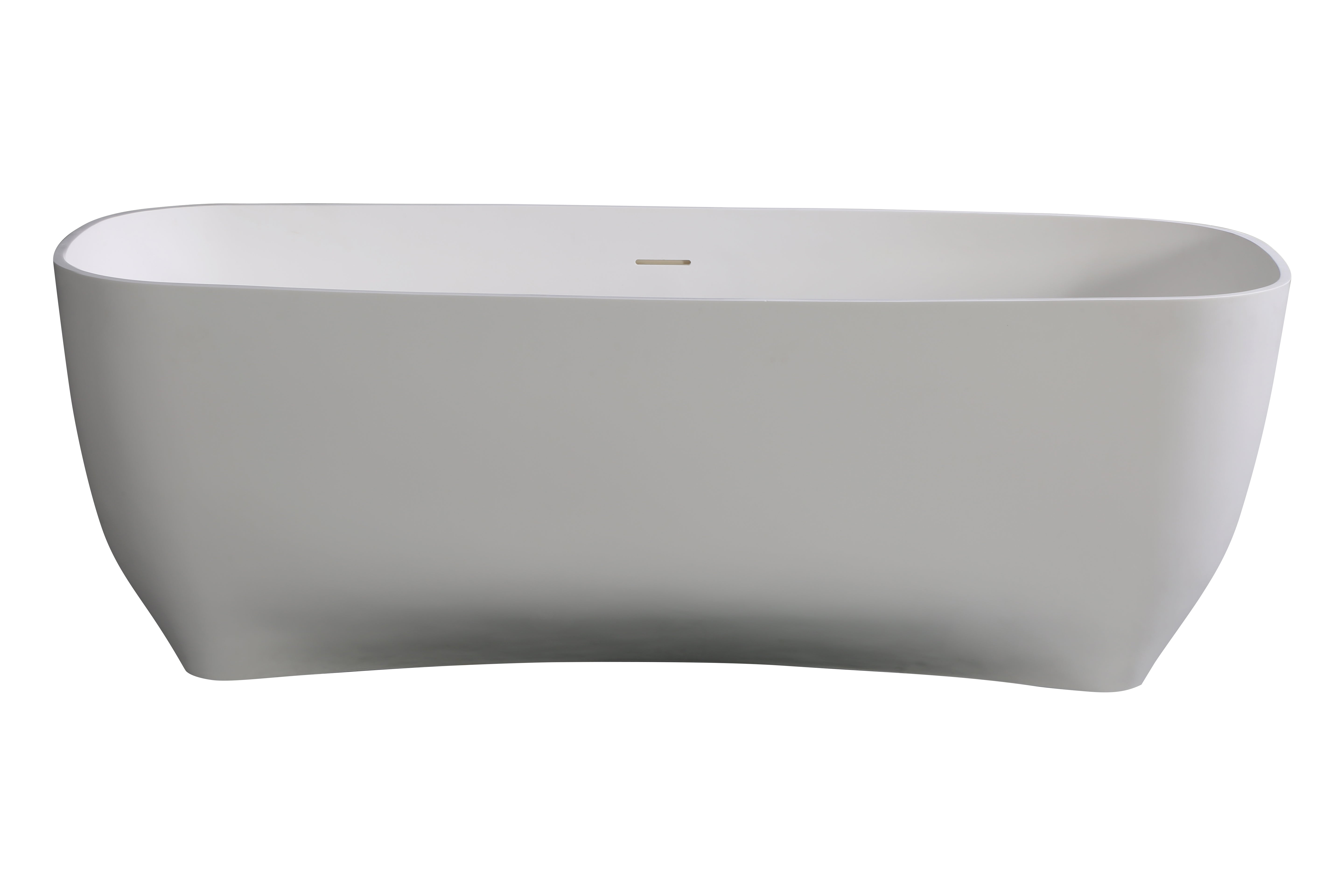 ALFI AB9980 67" White Matte Solid Surface Resin Bathtub