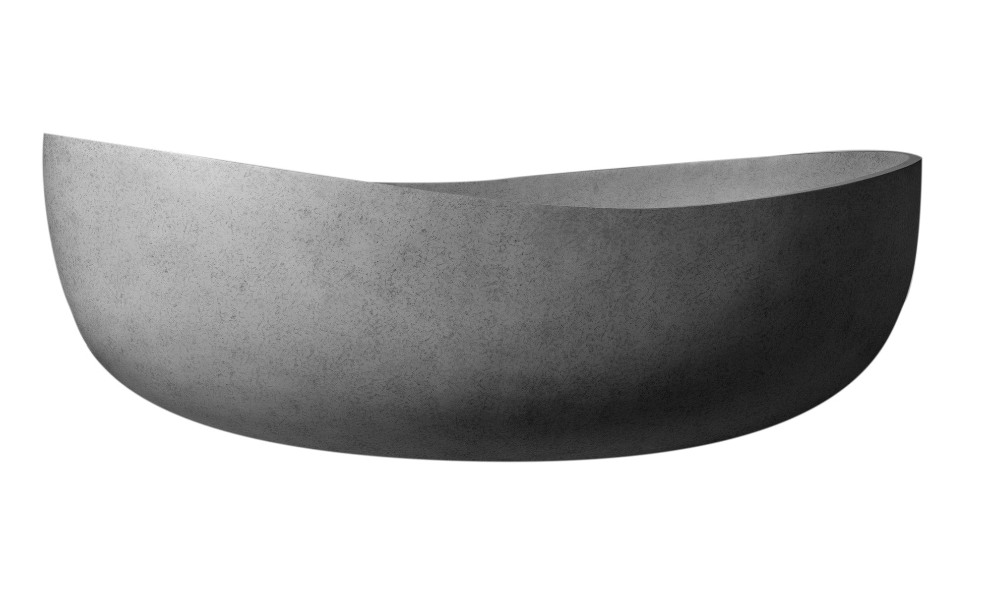 ALFI ABCO63TUB 63" Solid Concrete Gray Matte Oval Bathtub