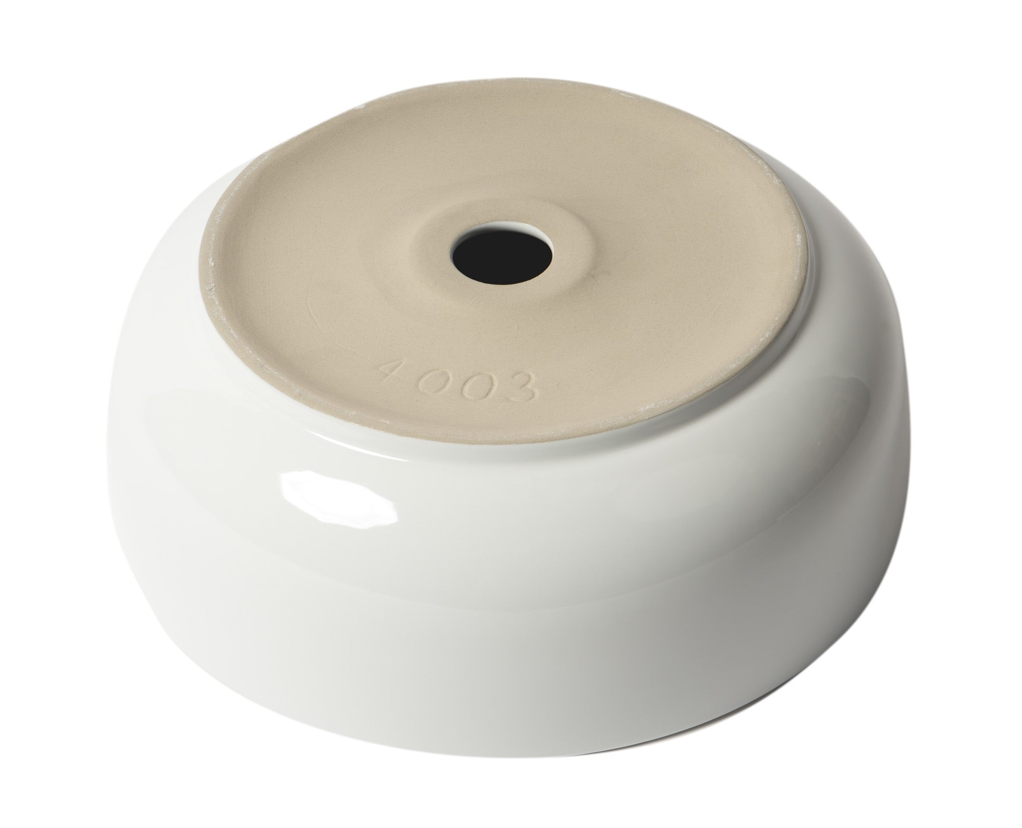 ALFI ABC907-W White 15" Round Above Mount Ceramic Sink