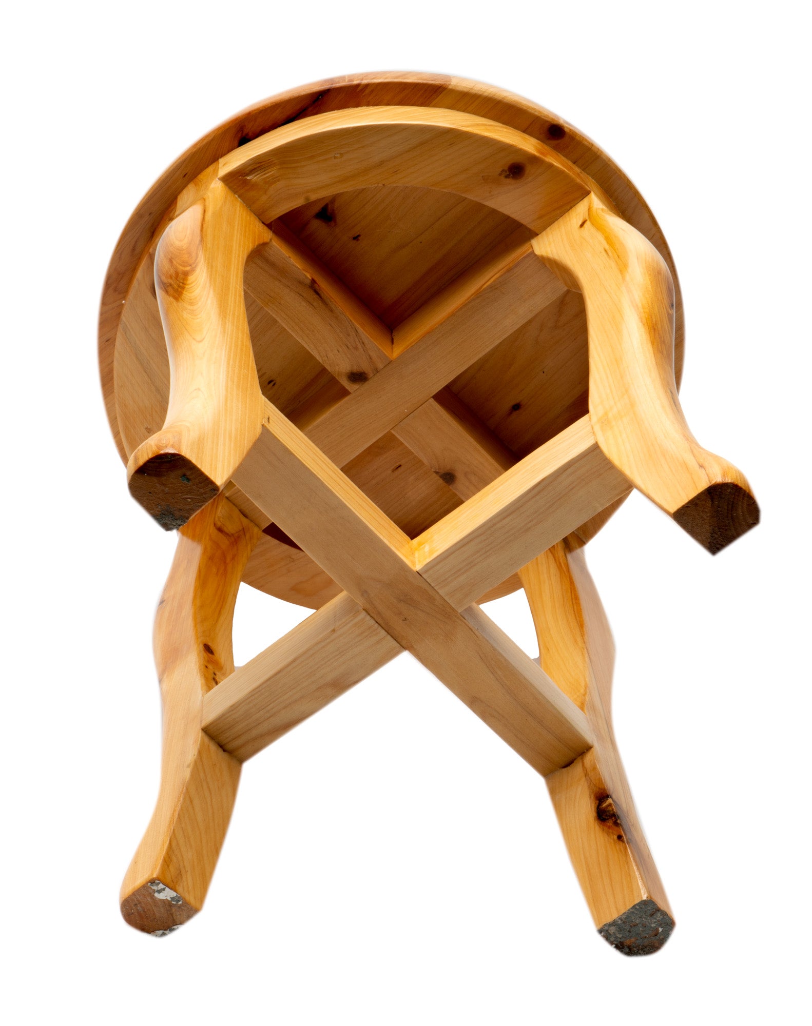 ALFI AB4406 11" Cedar Wood Round  Stool Multi-Purpose Accessory