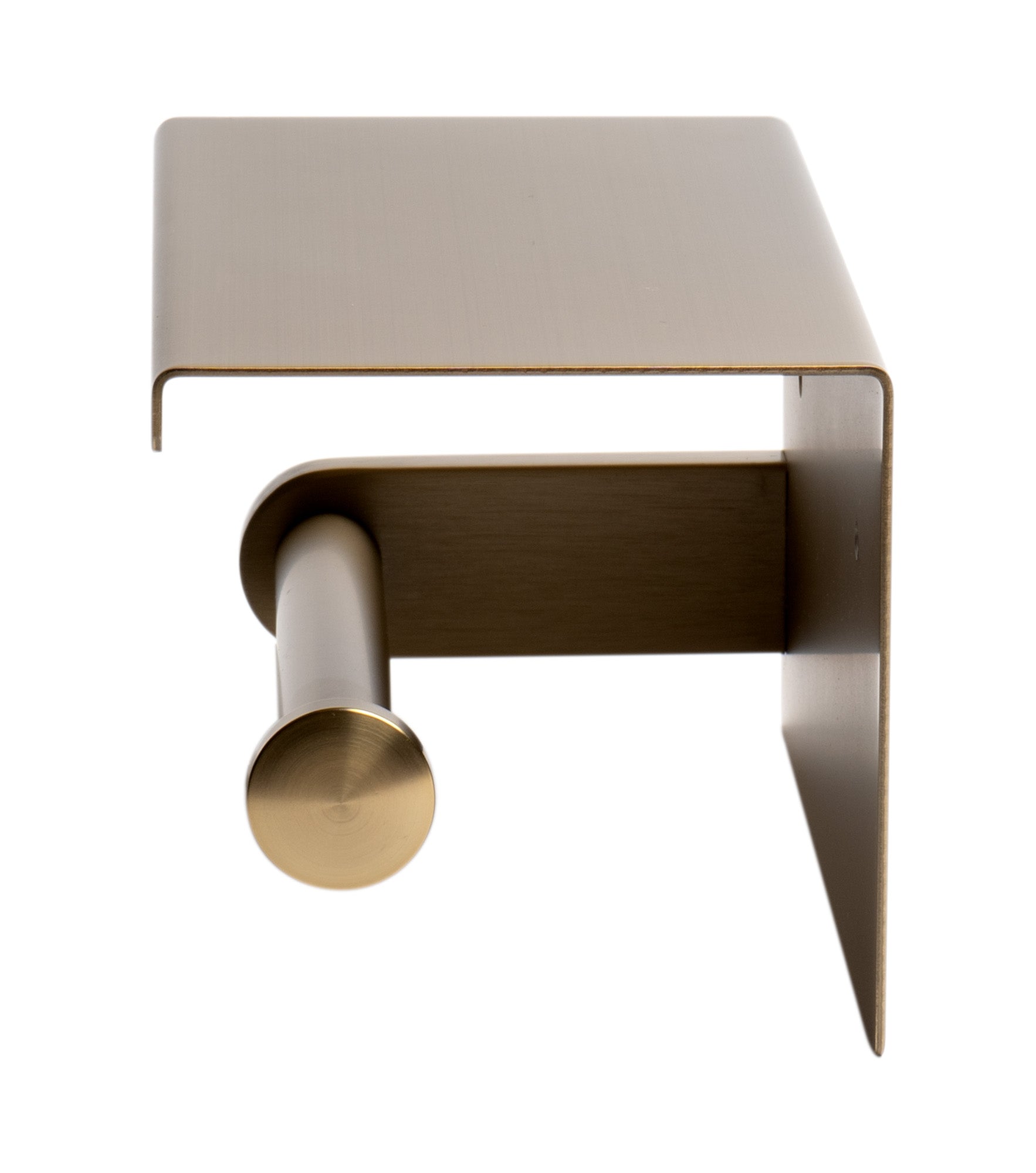 ALFI ABTPP66-BG Brushed Gold PVD Stainless Steel Toilet Paper Holder with Shelf