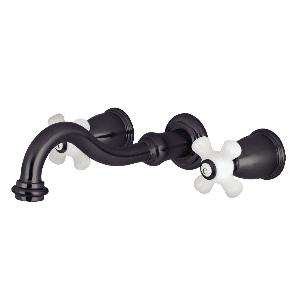 Kingston Brass KS3025PX Restoration Two-Handle Wall Mount Roman Tub Faucet, Oil Rubbed Bronze