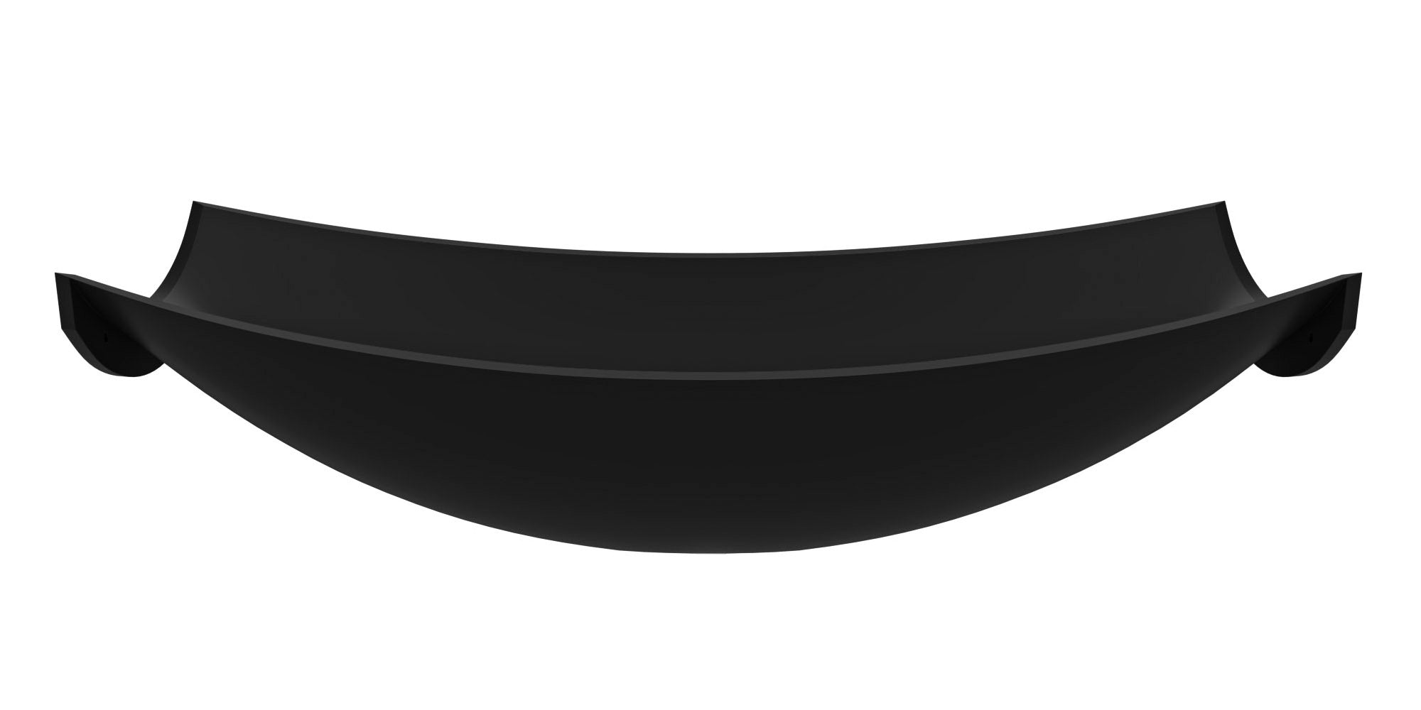 ALFI HammockTub2-BM Black Matte 71" Solid Surface Resin Suspended Wall Mounted Hammock Bathtub