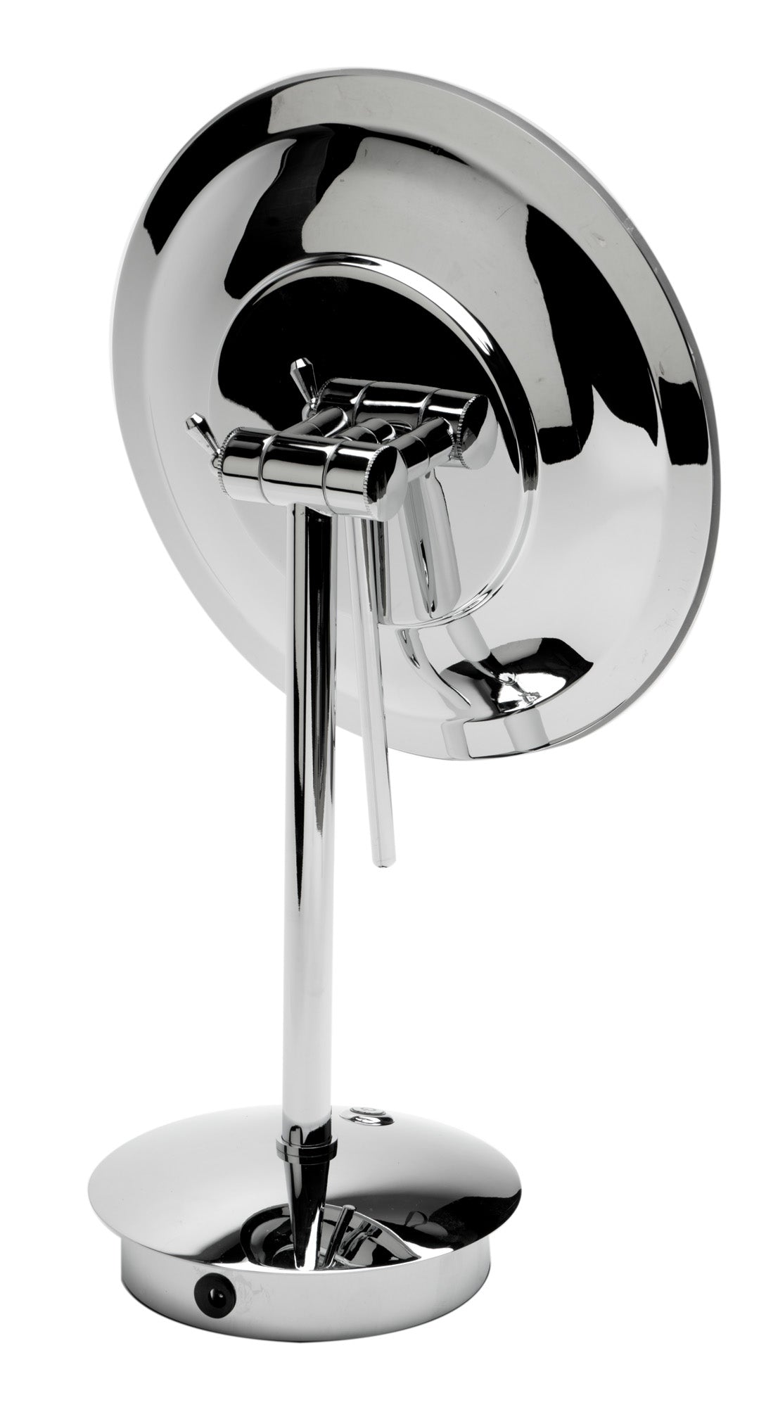 ALFI ABM9FLED-PC Polished Chrome Tabletop Round 9" 5x Magnifying Cosmetic Mirror with Light