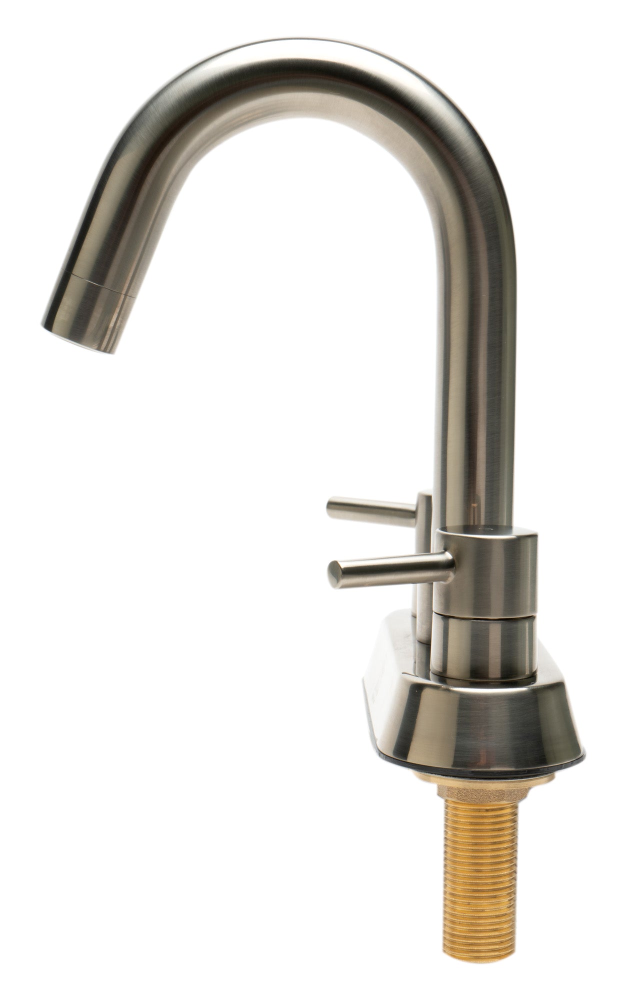 ALFI AB1400-BN Brushed Nickel Two-Handle 4'' Centerset Bathroom Faucet