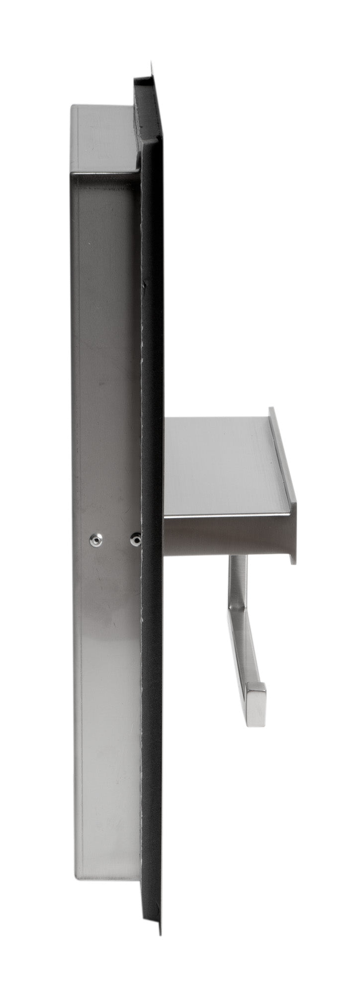 ALFI ABTPN88-BSS Brushed Stainless Steel Recessed Toilet Paper Holder Niche