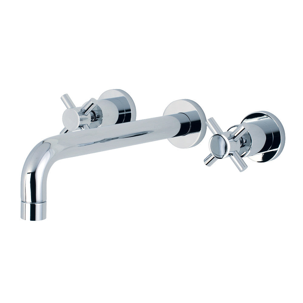 Kingston Brass KS8021DX Concord Two-Handle Wall Mount Roman Tub Faucet, Polished Chrome