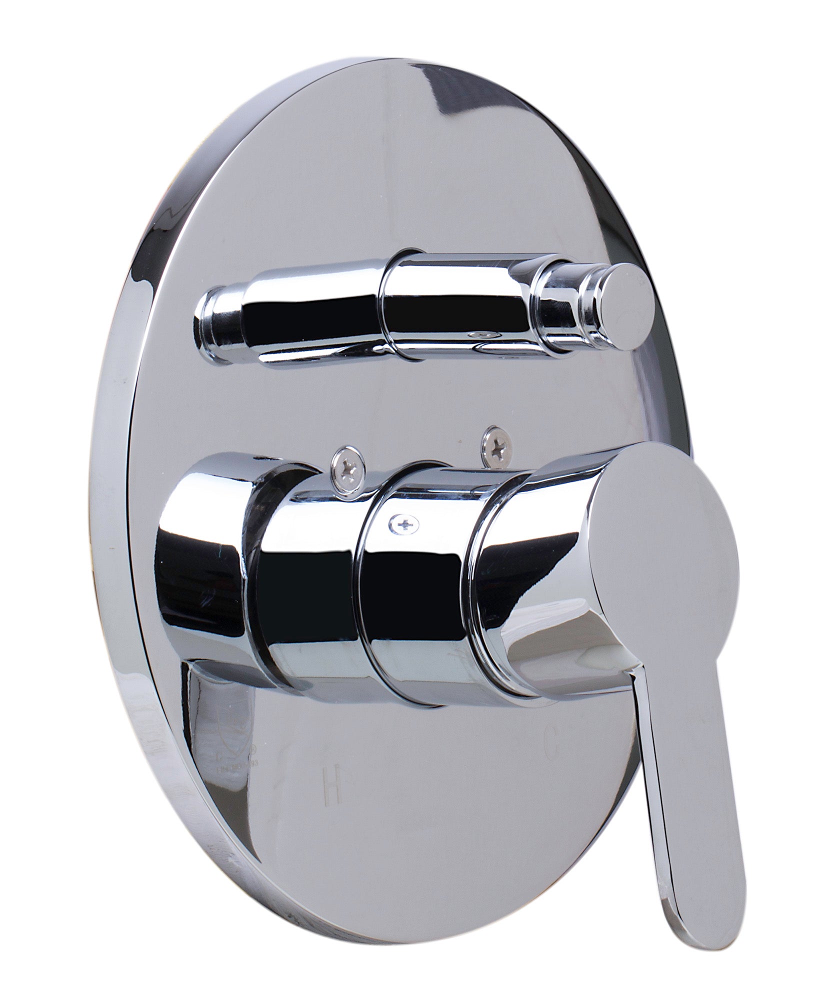 ALFI AB3101-PC Polished Chrome Shower Valve Mixer with Rounded Lever Handle and Diverter