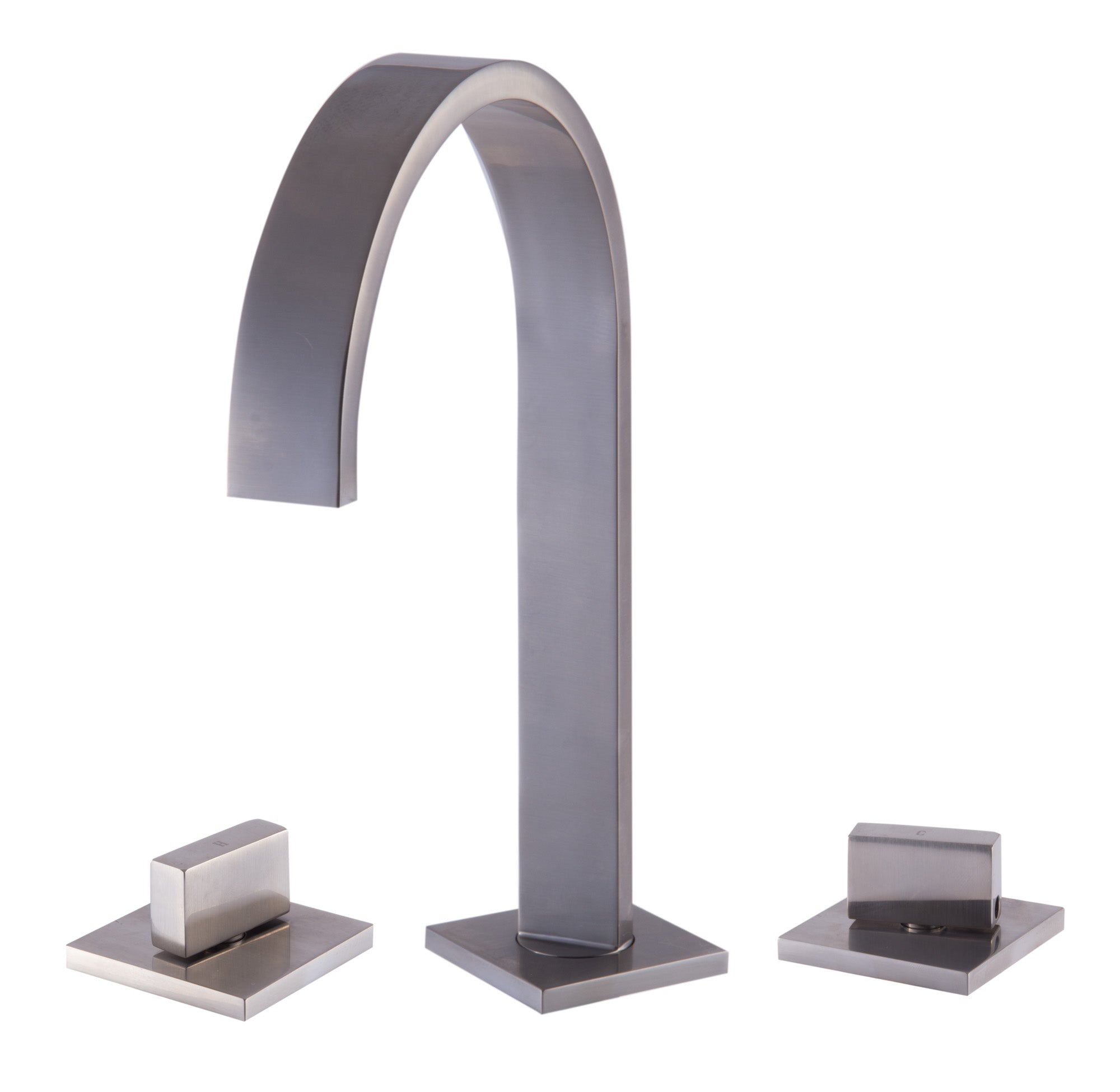 ALFI AB1336-BN Brushed Nickel Gooseneck Widespread Bathroom Faucet