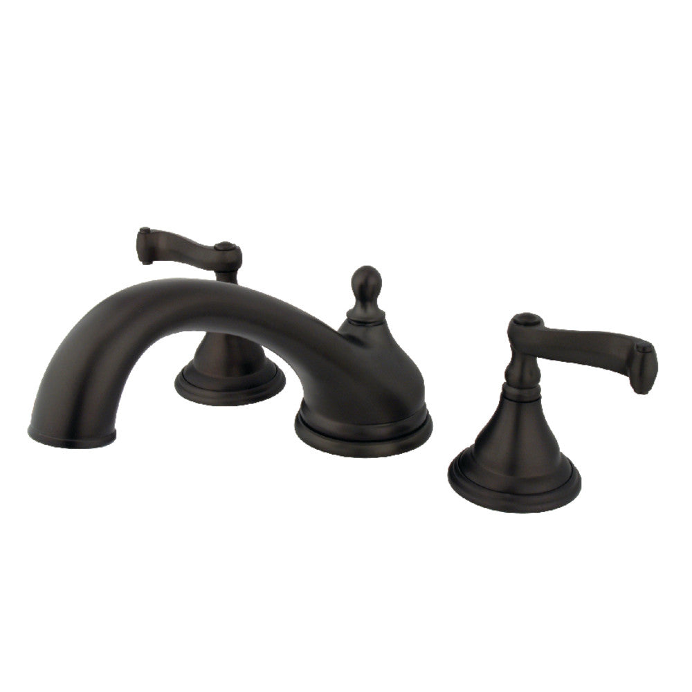 Kingston Brass KS5535FL Royale Two-Handle Deck Mount Roman Tub Faucet, Oil Rubbed Bronze