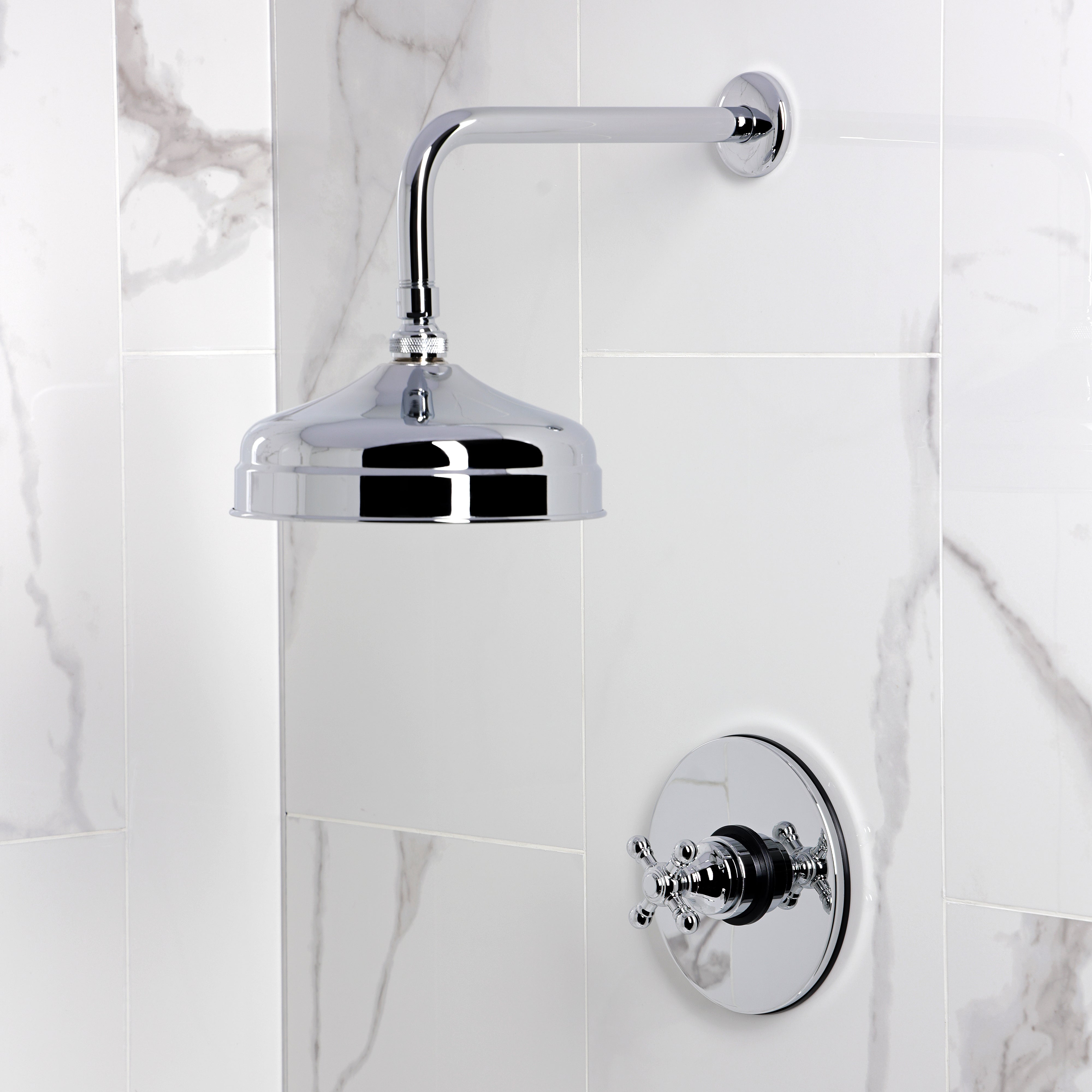 Kingston Brass KB6331BXSO Metropolitan Single-Handle Pressure Balanced Shower Faucet, Polished Chrome