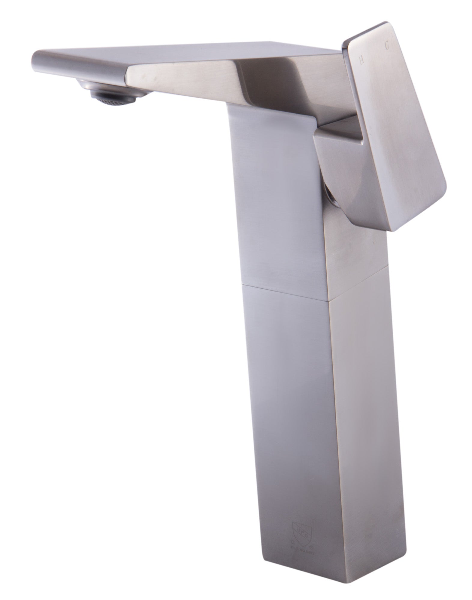 ALFI AB1475-BN Brushed Nickel Single Hole Tall Bathroom Faucet