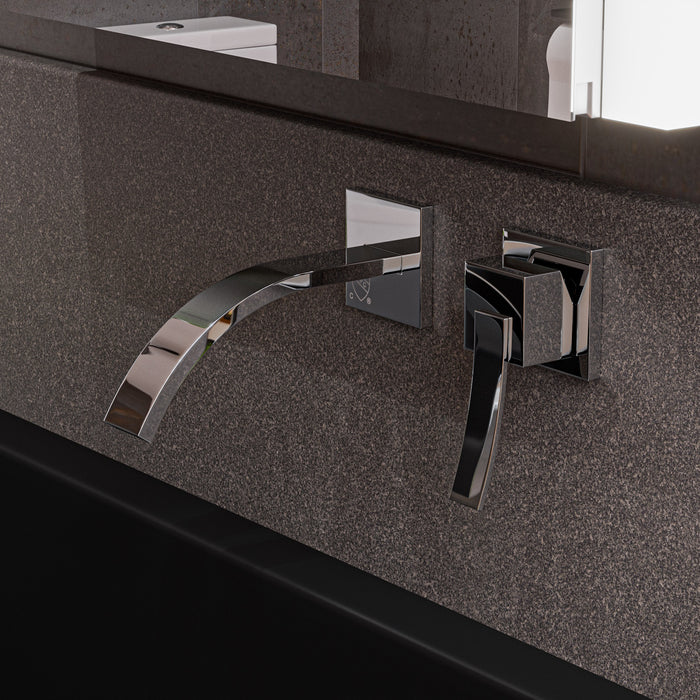 ALFI AB1256-PC Polished Chrome Single Lever Wallmount Bathroom Faucet