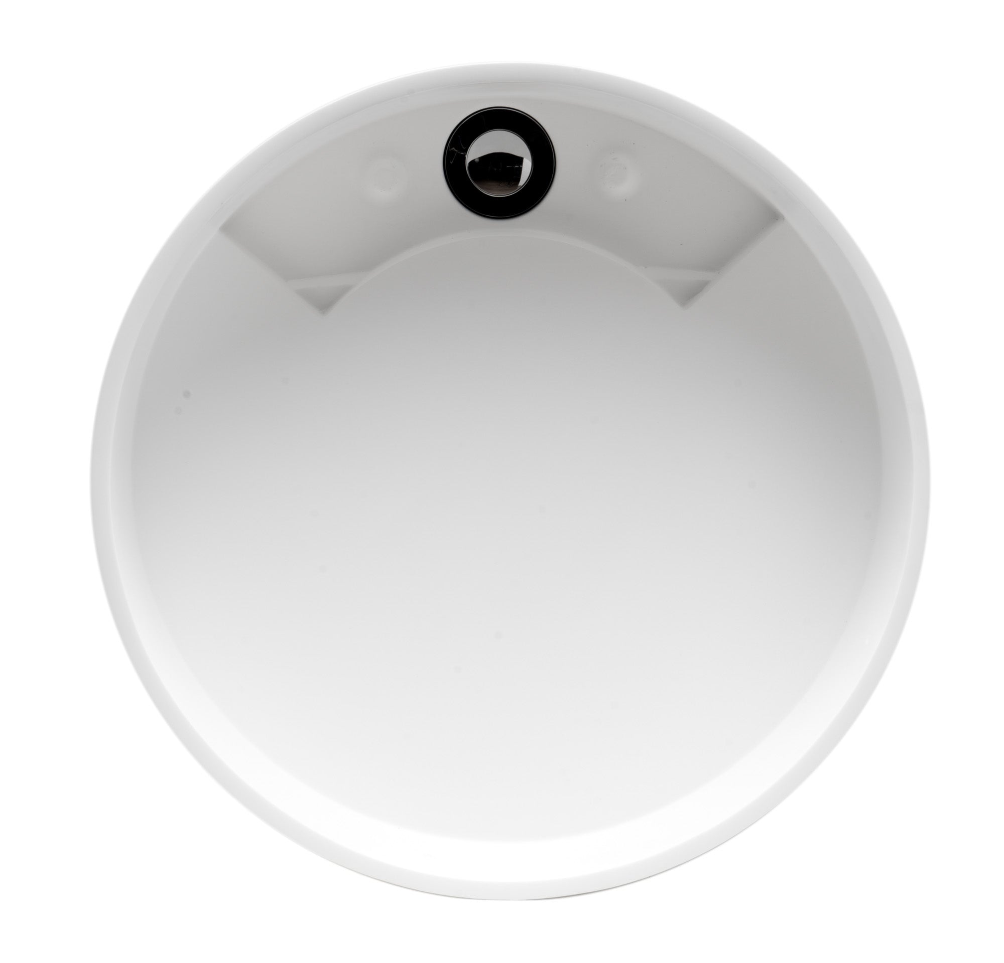 ALFI ABRS15R 15" Round White Matte Solid Surface Resin Sink